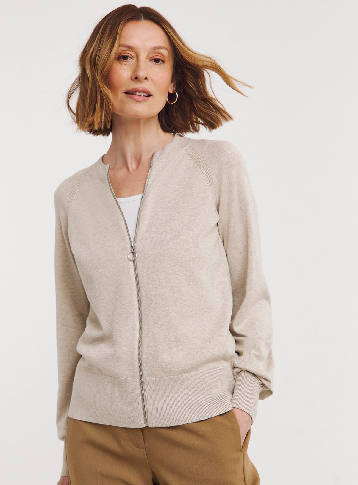 JD WILLIAMS Lightweight Knitted Bomber