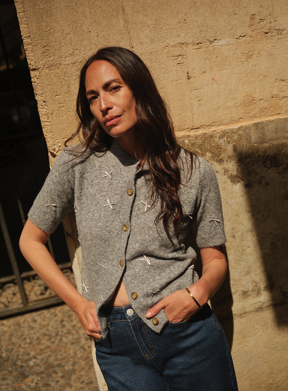 JD WILLIAMS Bow Short Sleeve Cardigan 