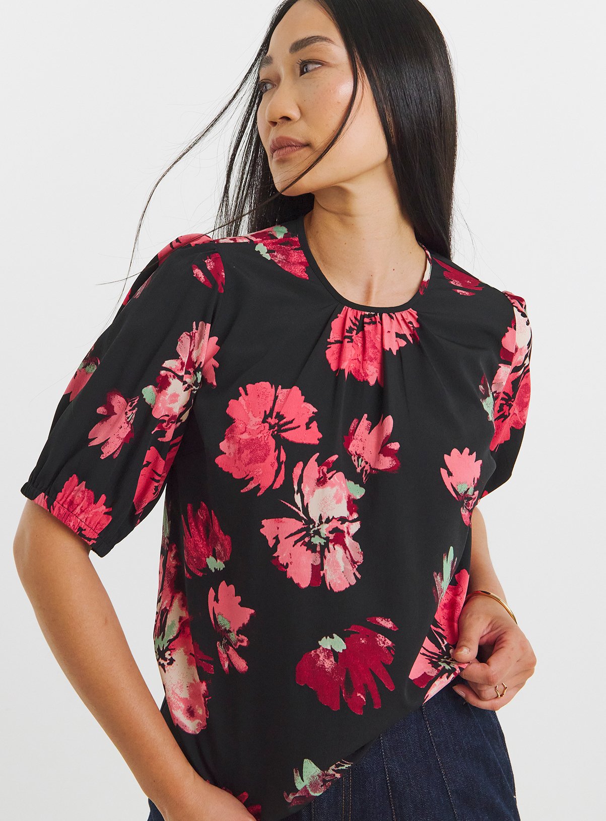 JD WILLIAMS Puff Sleeve Blouse 