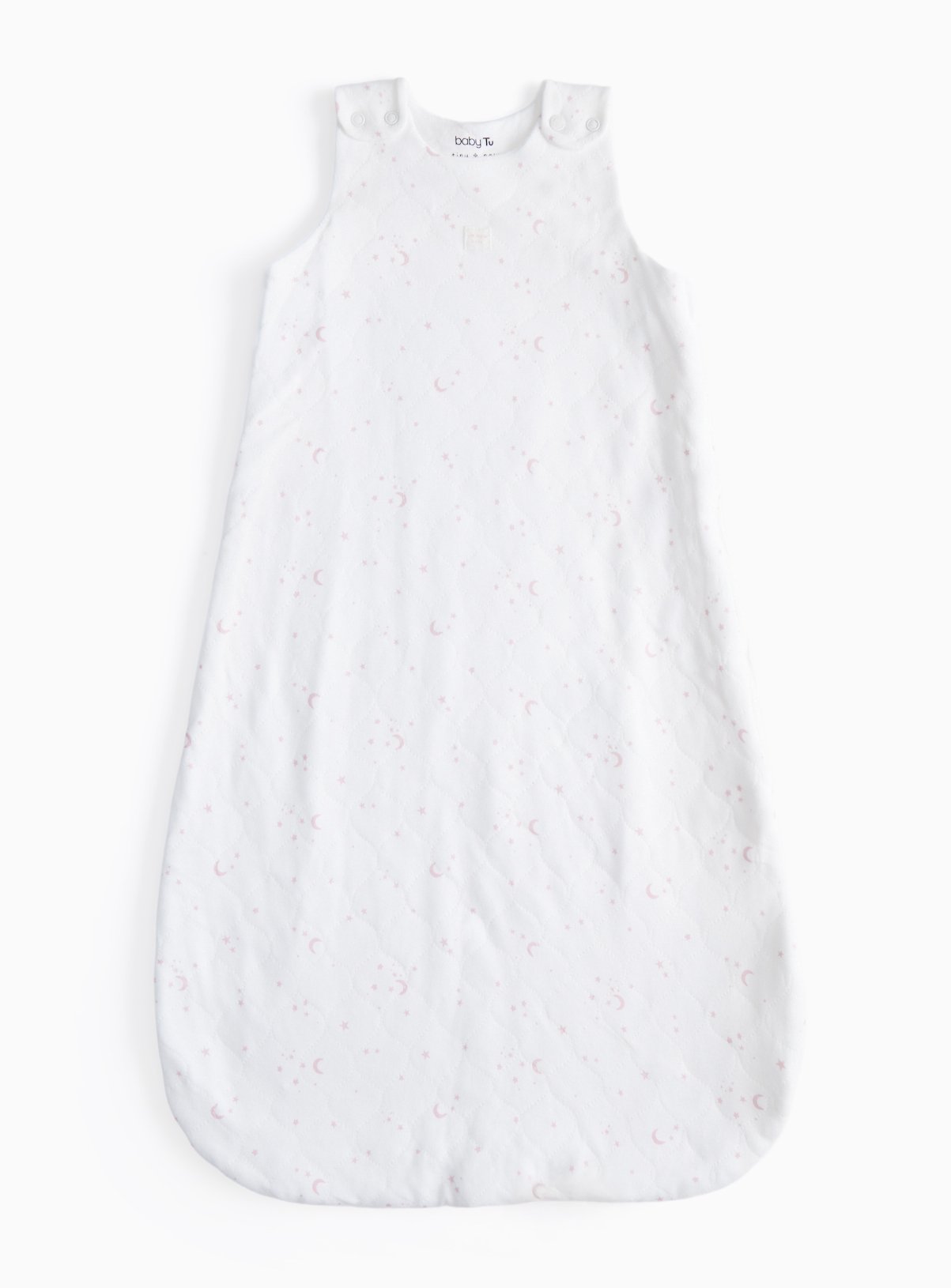 White Stars Print 1.5 Tog Sleeping Bag 