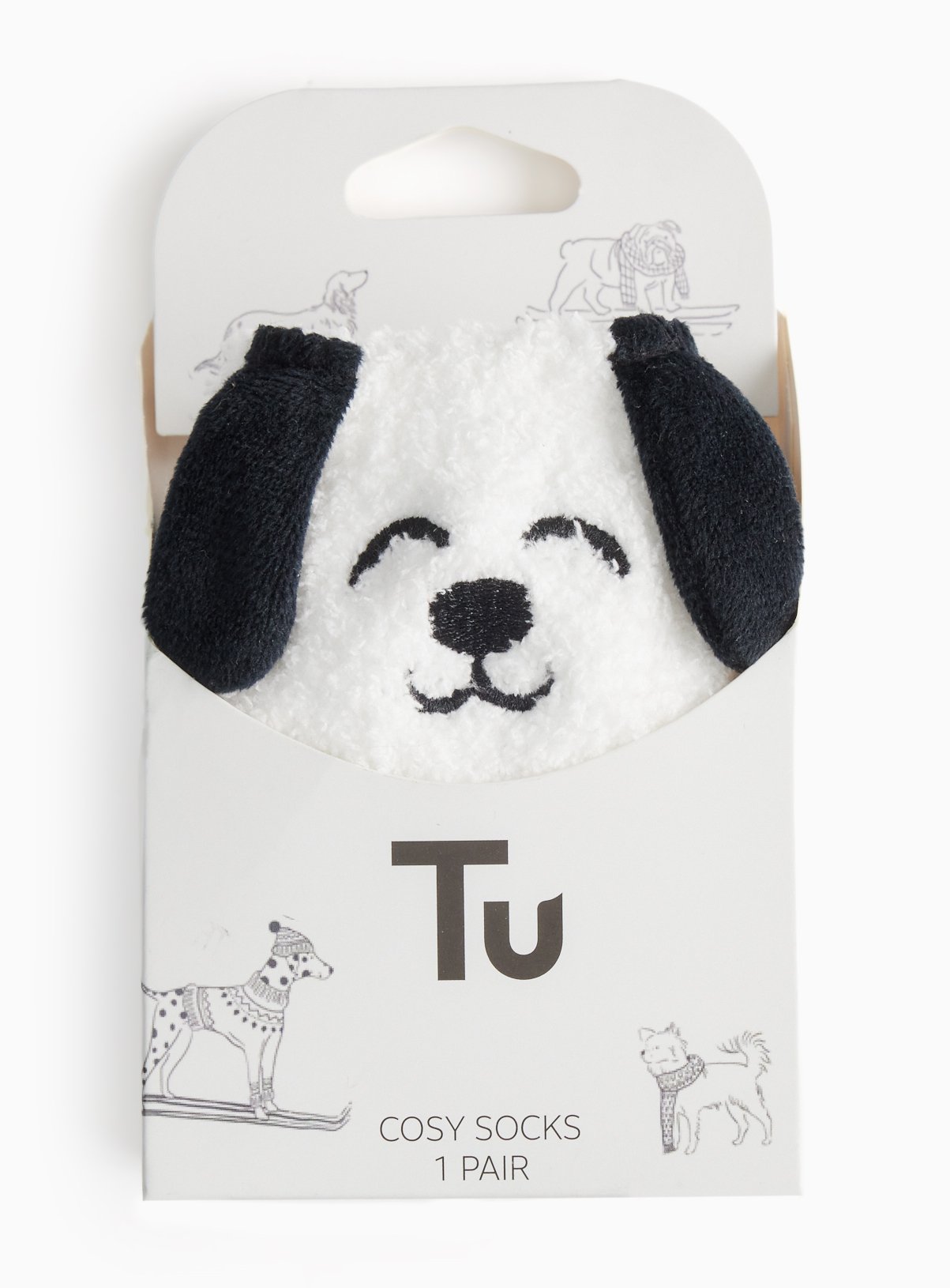 Cosy Dog Sock In A Box Slipper Socks 4-8