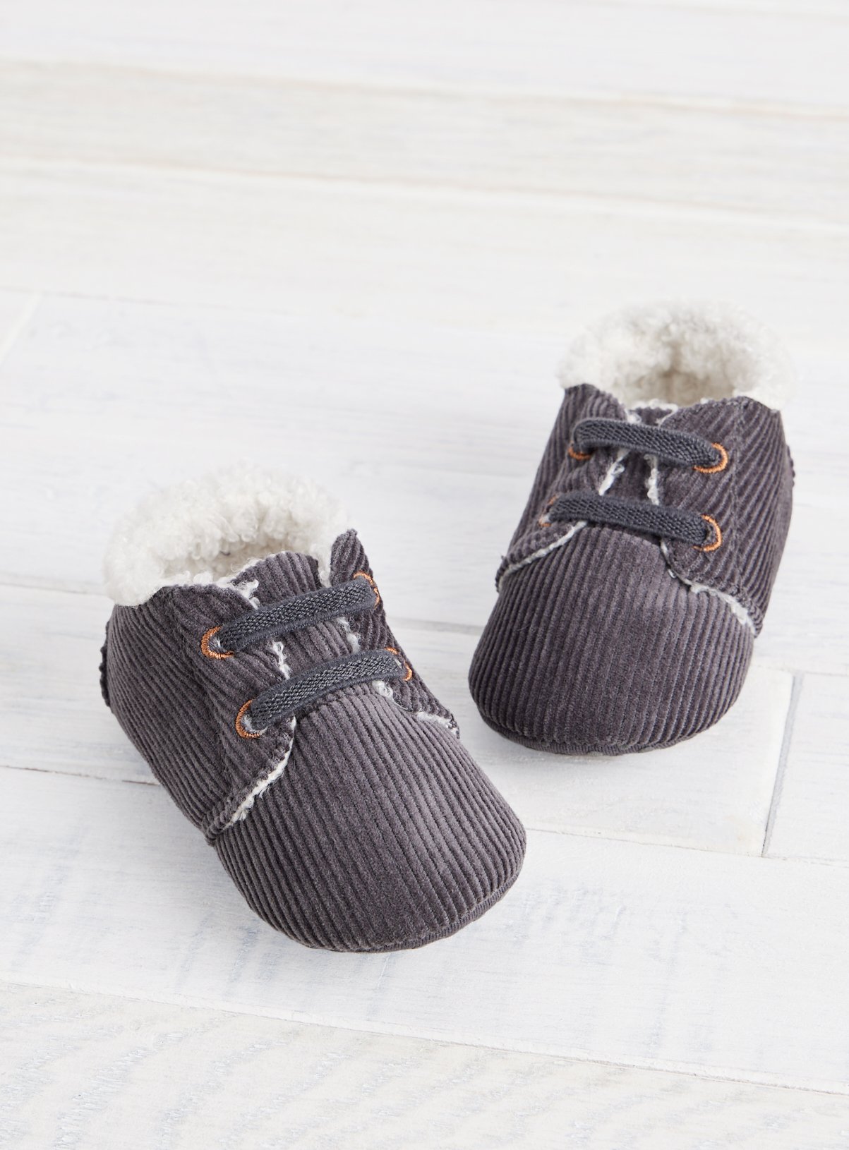 Navy Corduroy Booties 3-6 months