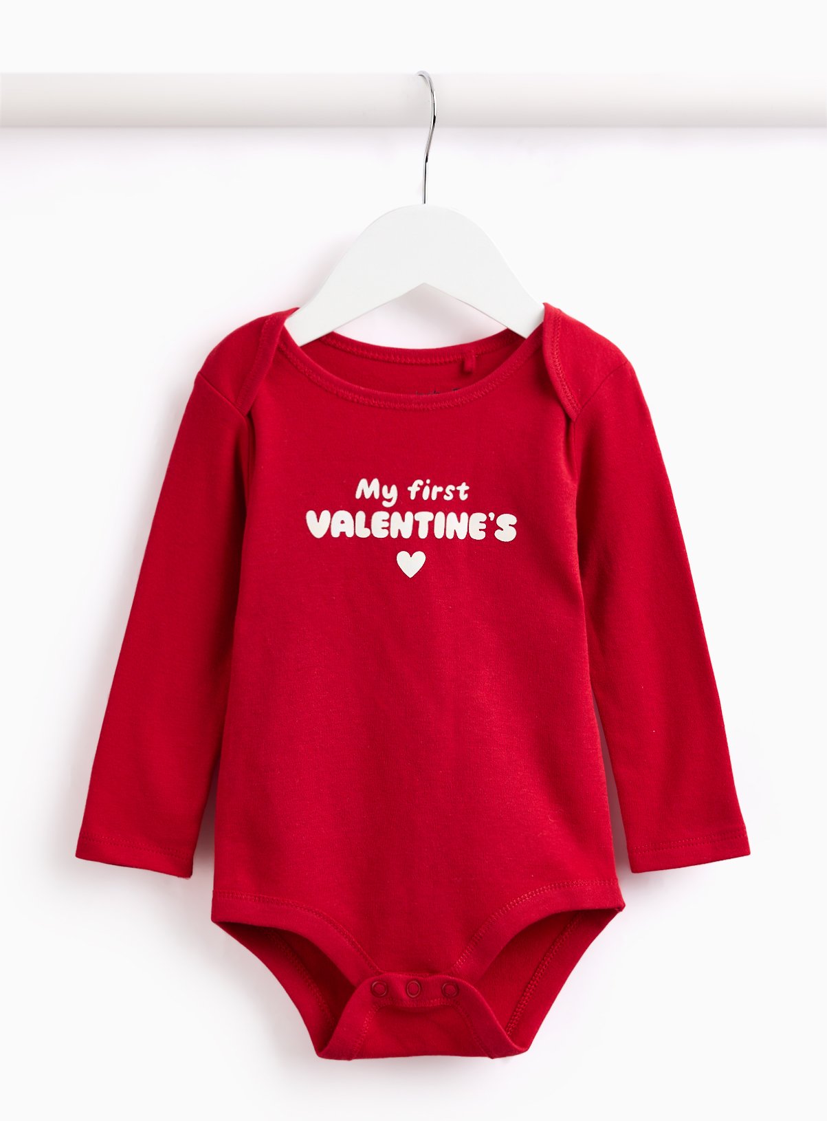 Red My First Valentine Bodysuit Newborn