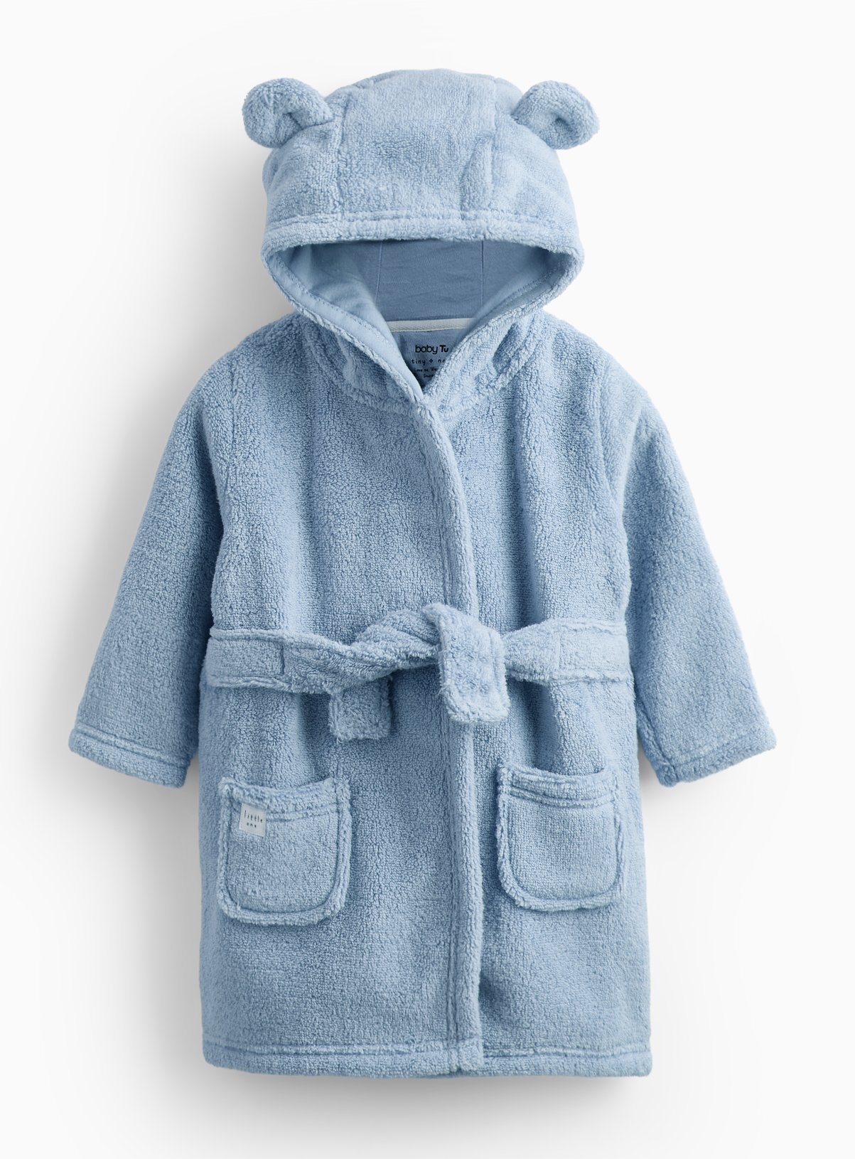 Blue Towelling Dressing Gown 12-18 months