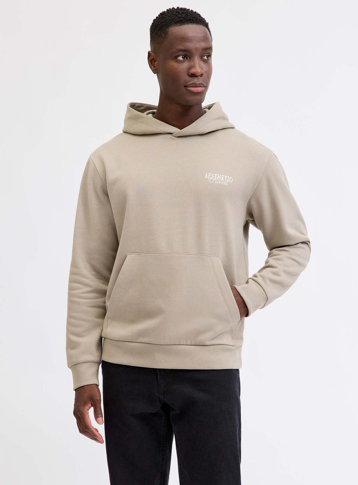 JJ REBEL Rock Sweat Hoodie Beige