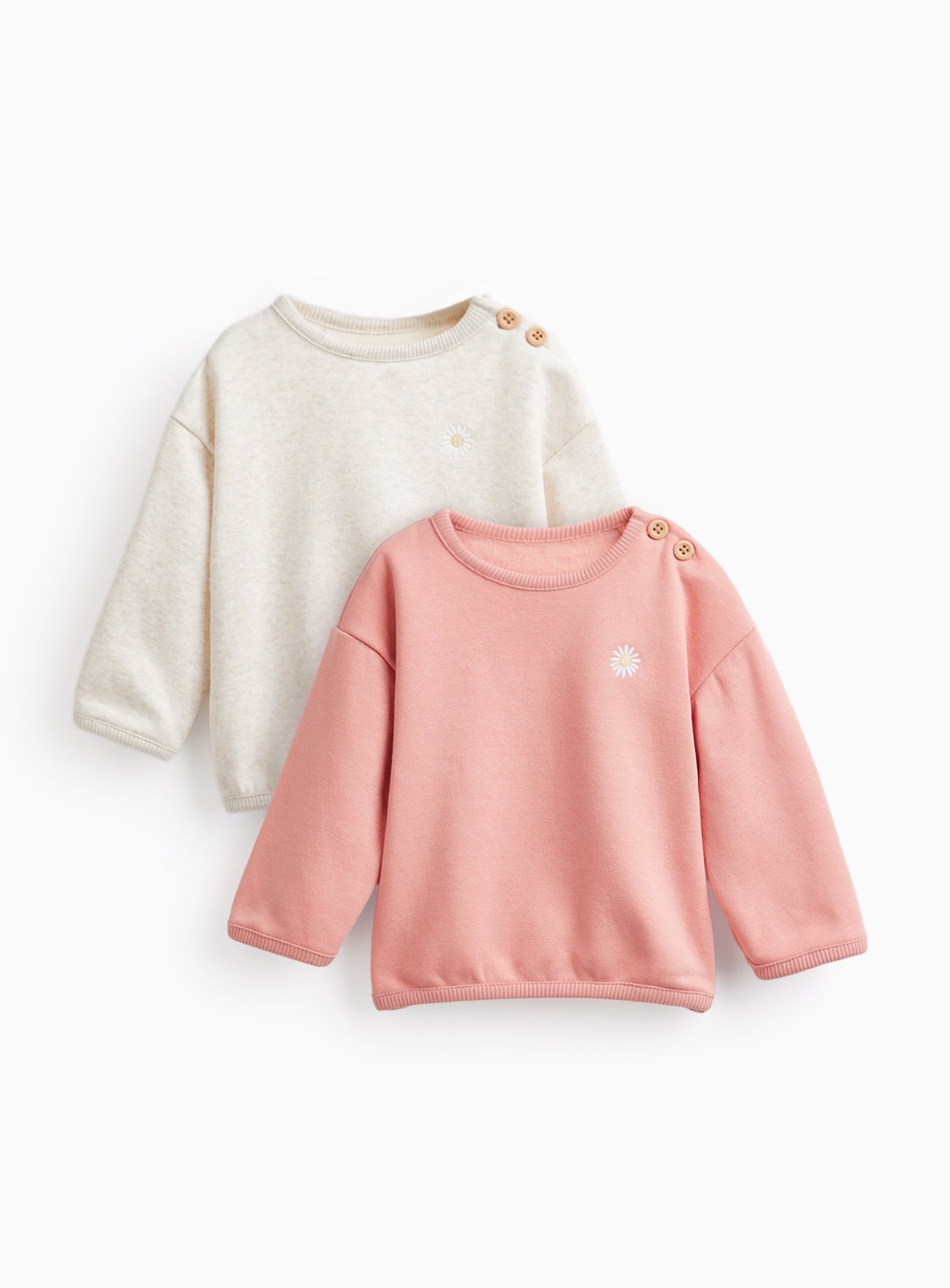 The Pink & Oatmeal Sweatshirt 2 Pack 6-9 months