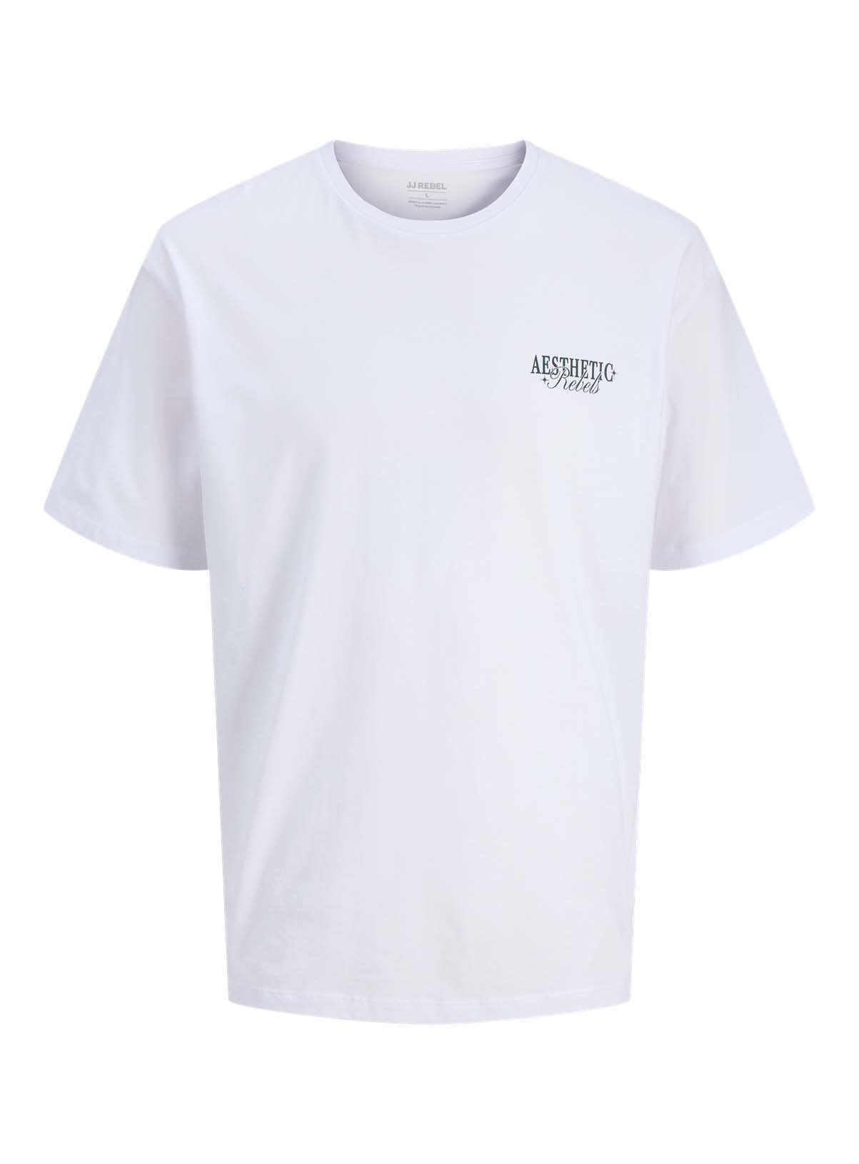 JJ REBEL Rock Short Sleeved T-Shirt White 