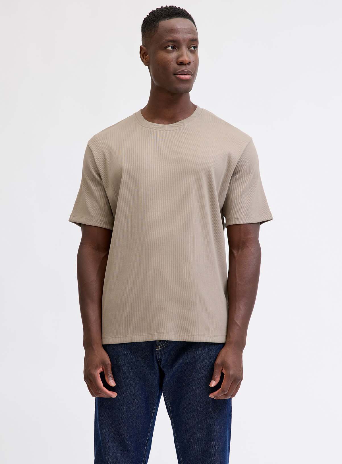 JJ REBEL Spere Short Sleeved T-Shirt Beige 