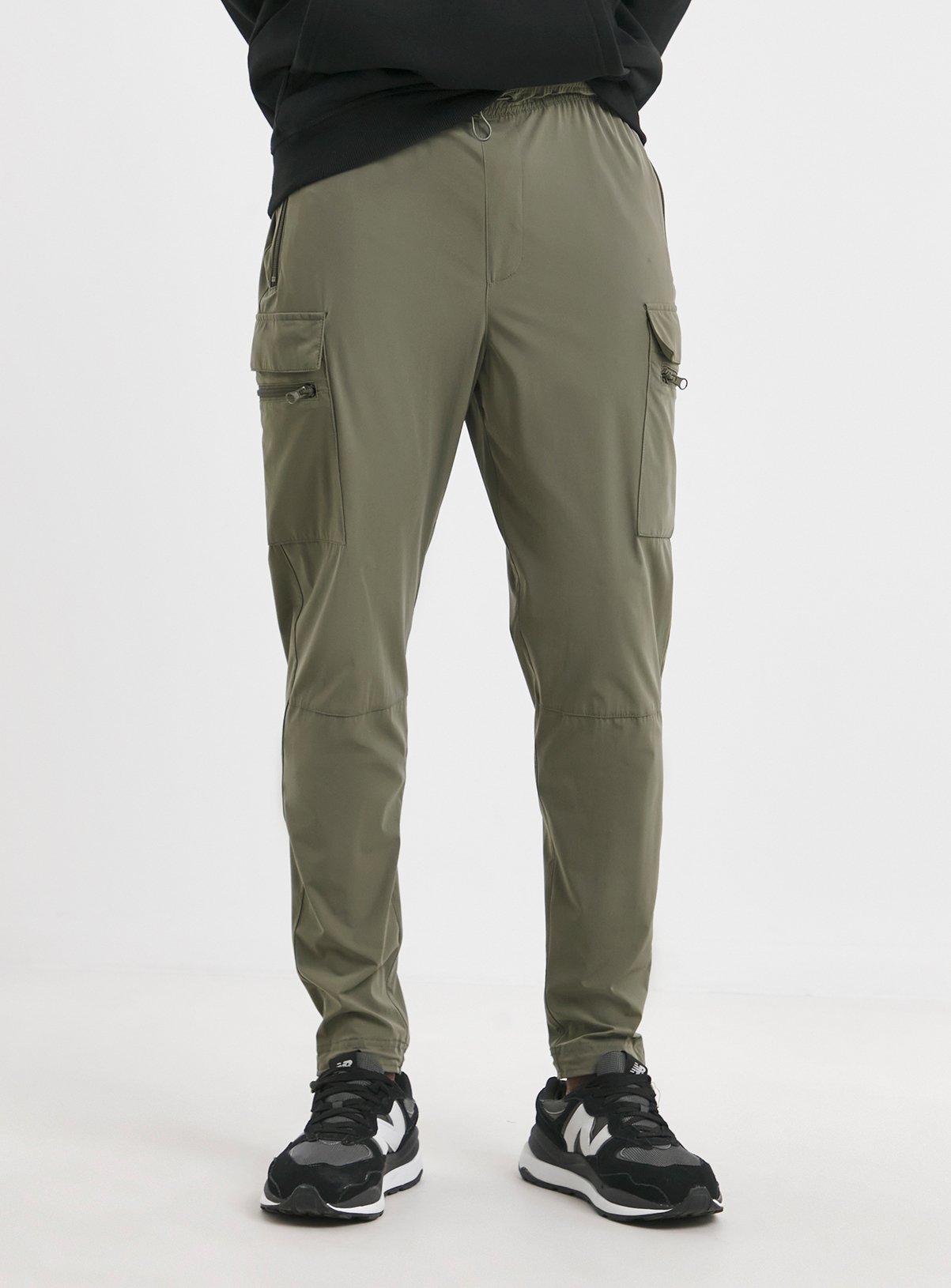 JACAMO Tech Tapered Fit Pocket Cargo Khaki 
