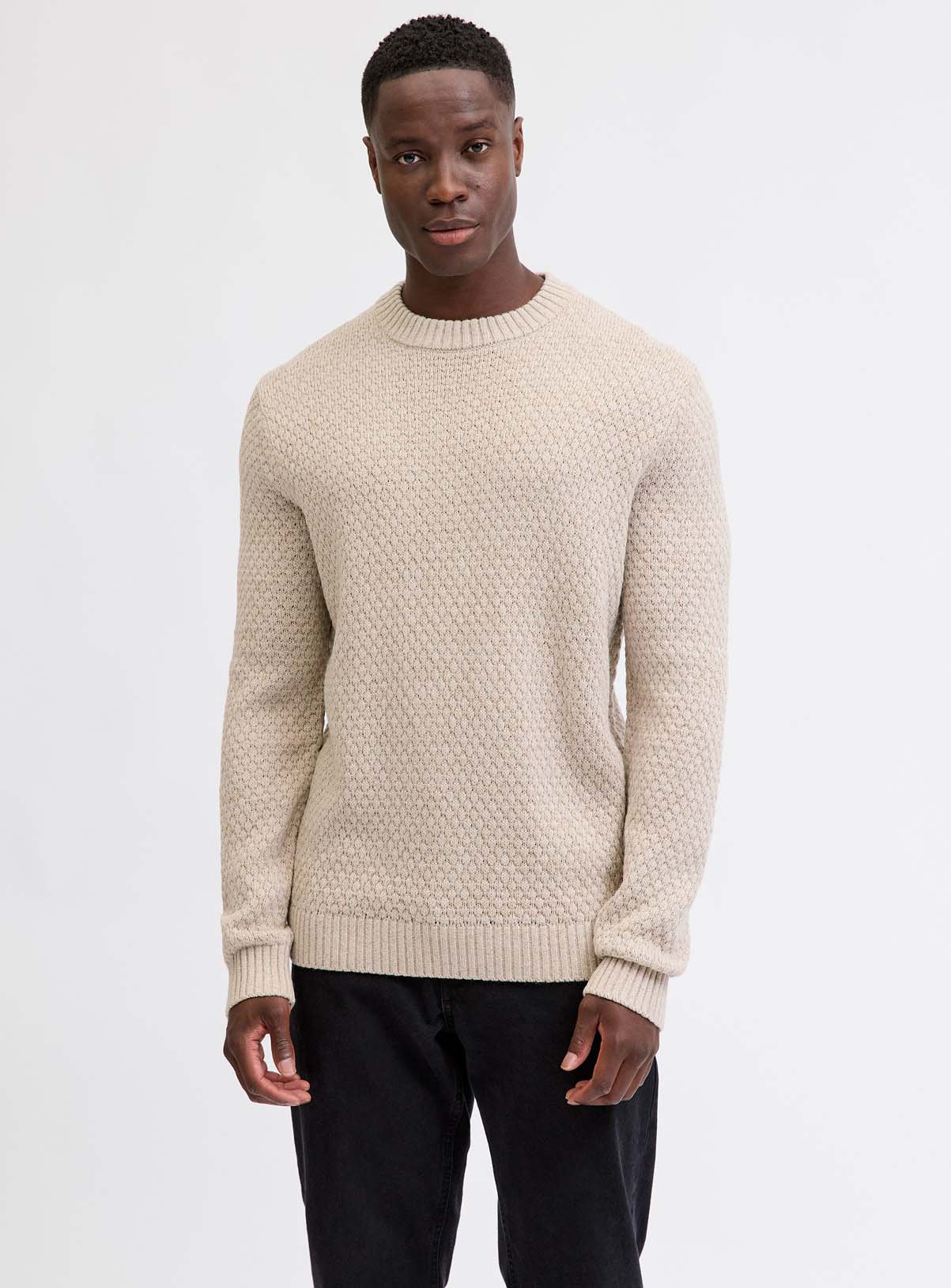 JJ REBEL Blaze Knit Crew Neck Jumper