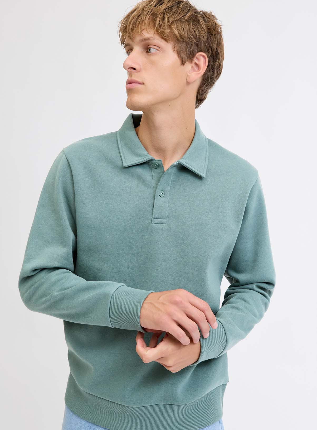 JJ REBEL Tier Sweat Long Sleeved Polo Shirt