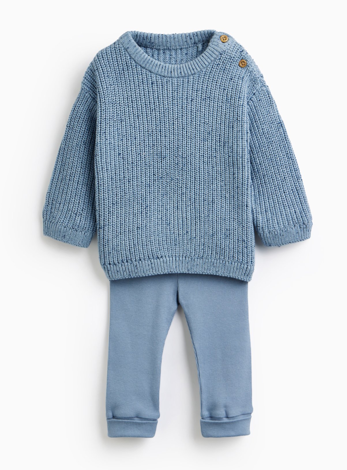 Blue Fisherman Knitted Jumper & Leggings Set 12-18 months