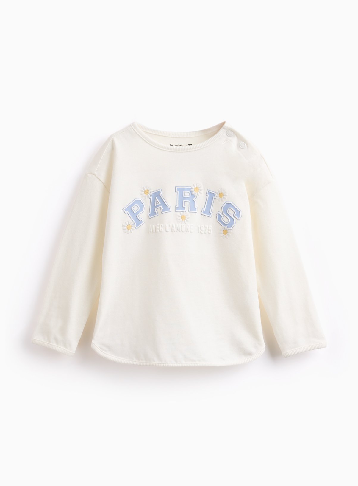 Paris Daisy Graphic Long-Sleeve T-Shirt 12-18 months