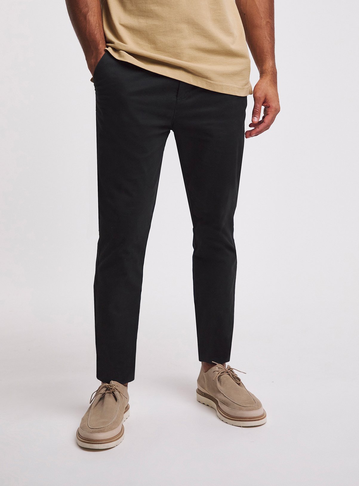 JACAMO Slim Stretch Chino Black 46R