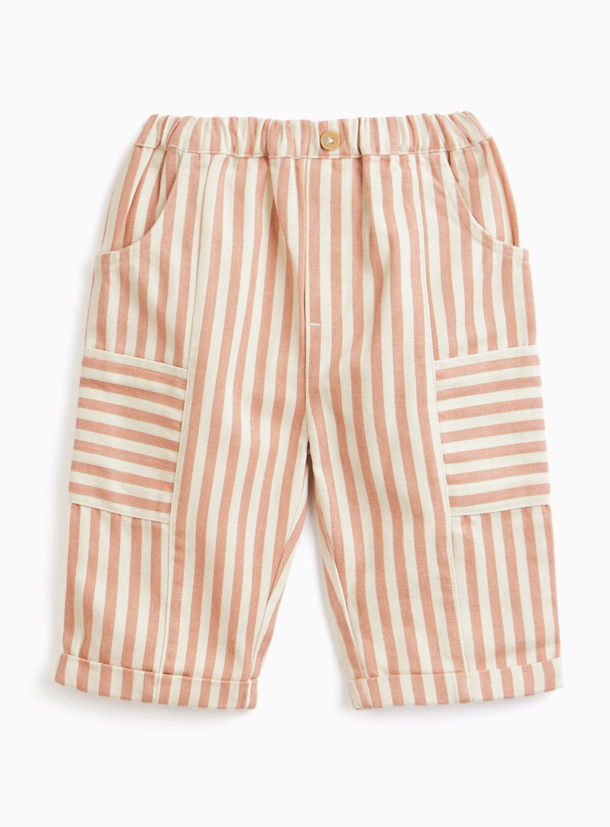 Cream Stripe Trousers