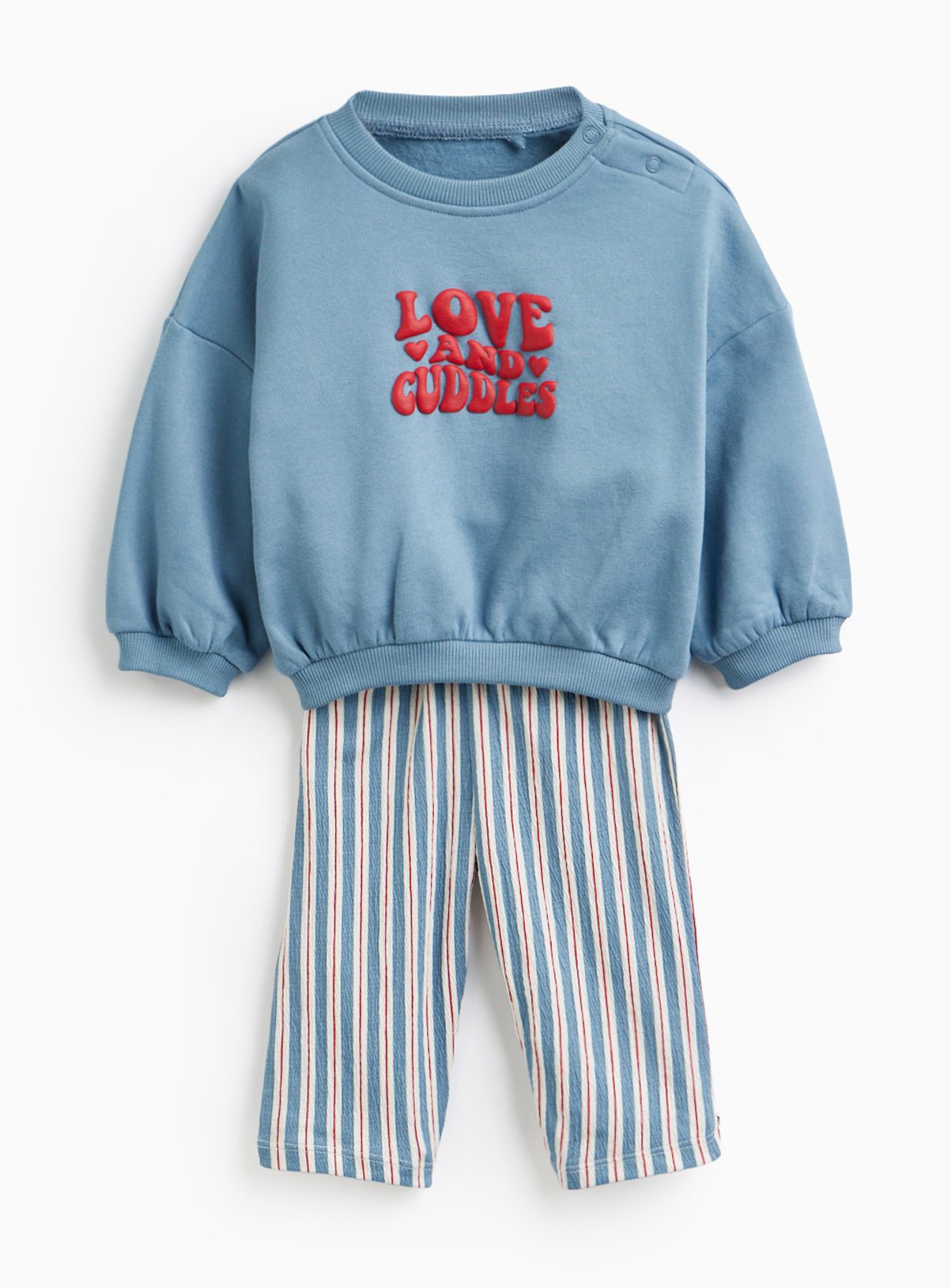 Valentine's Love & Cuddles Print Sweat Set 9-12 months