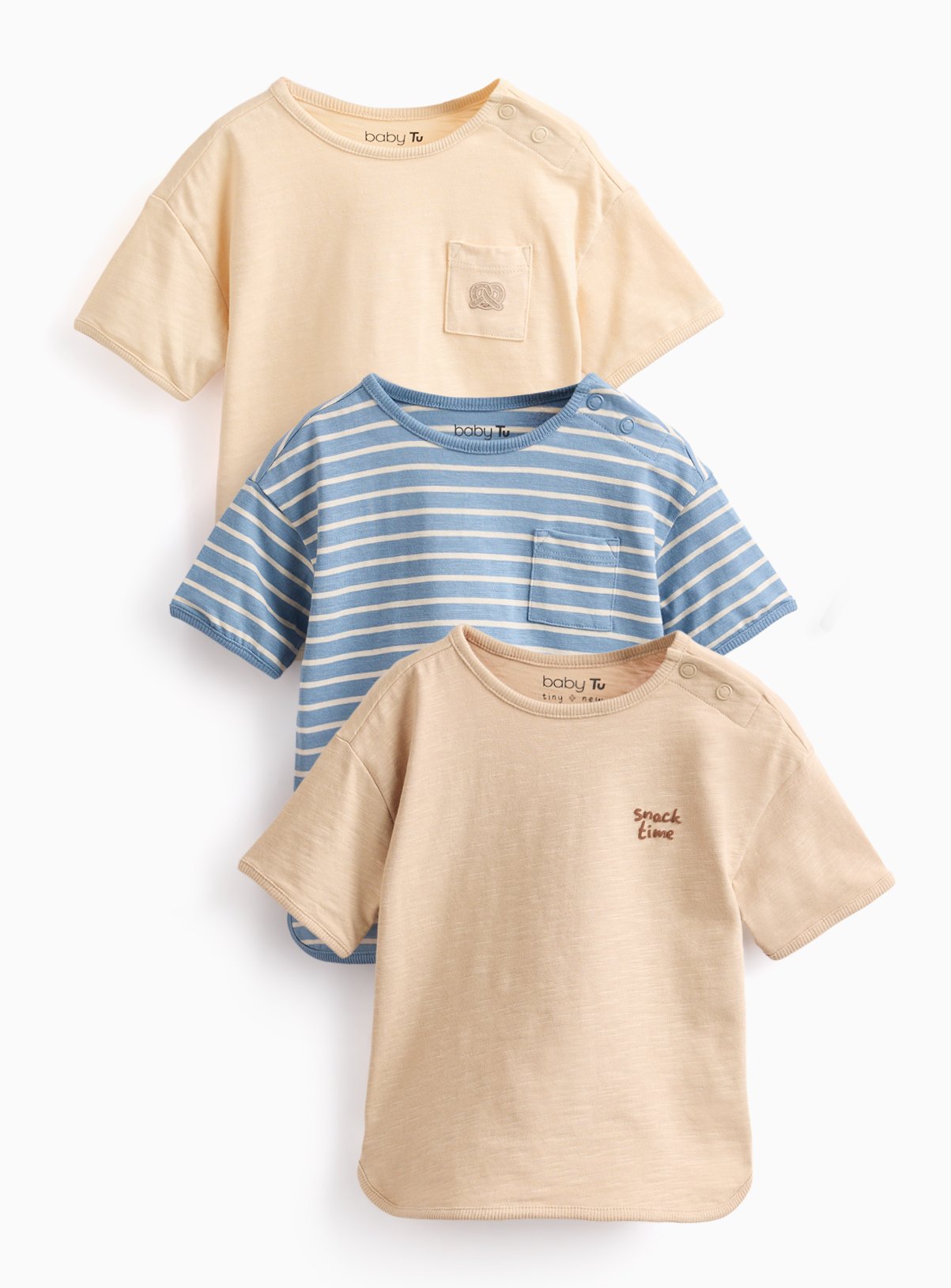 Big Hugs Short Sleeve T-Shirt 3 Pack 