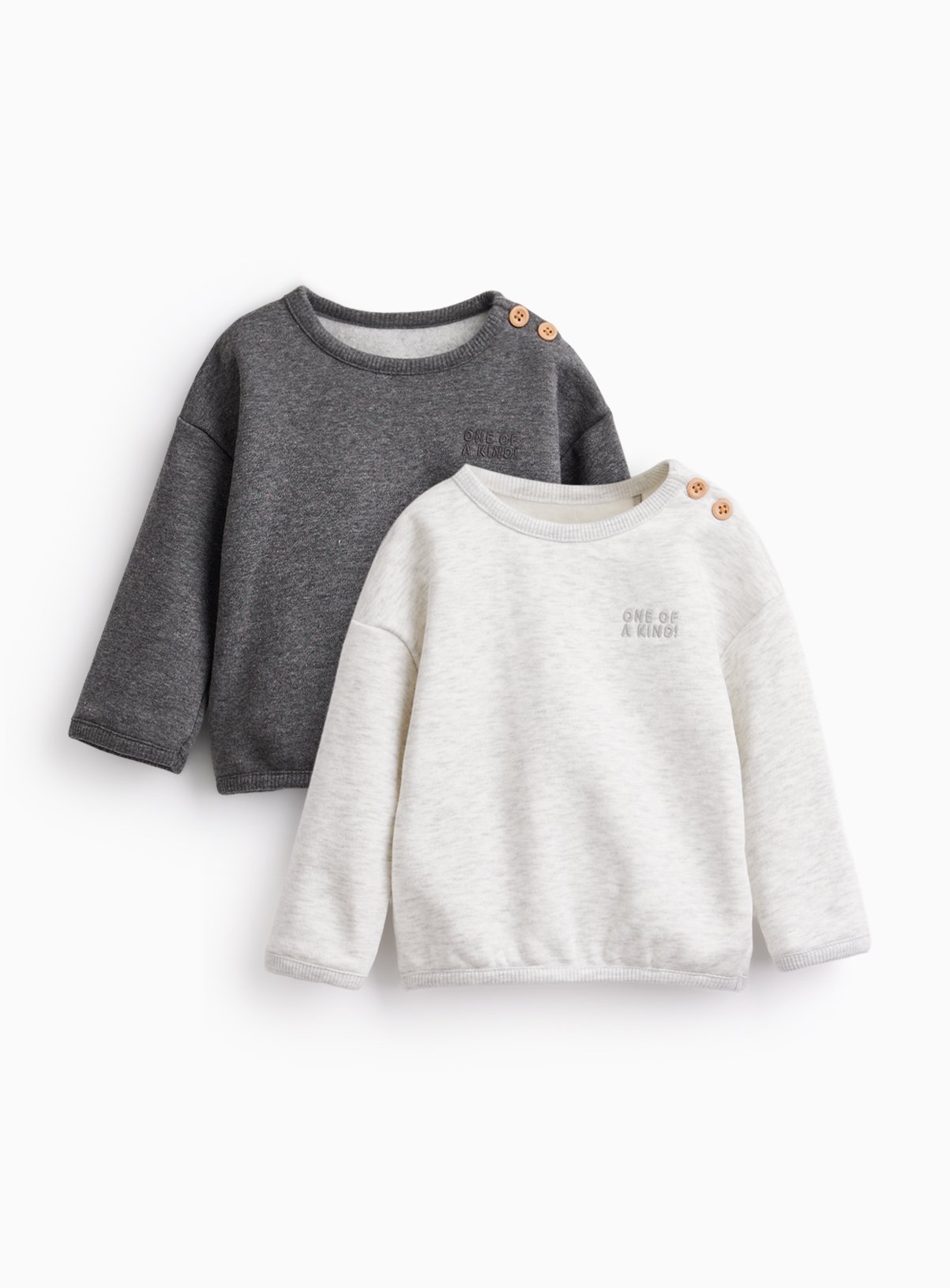 Grey Marl Sweatshirts 2 Pack 6-9 months