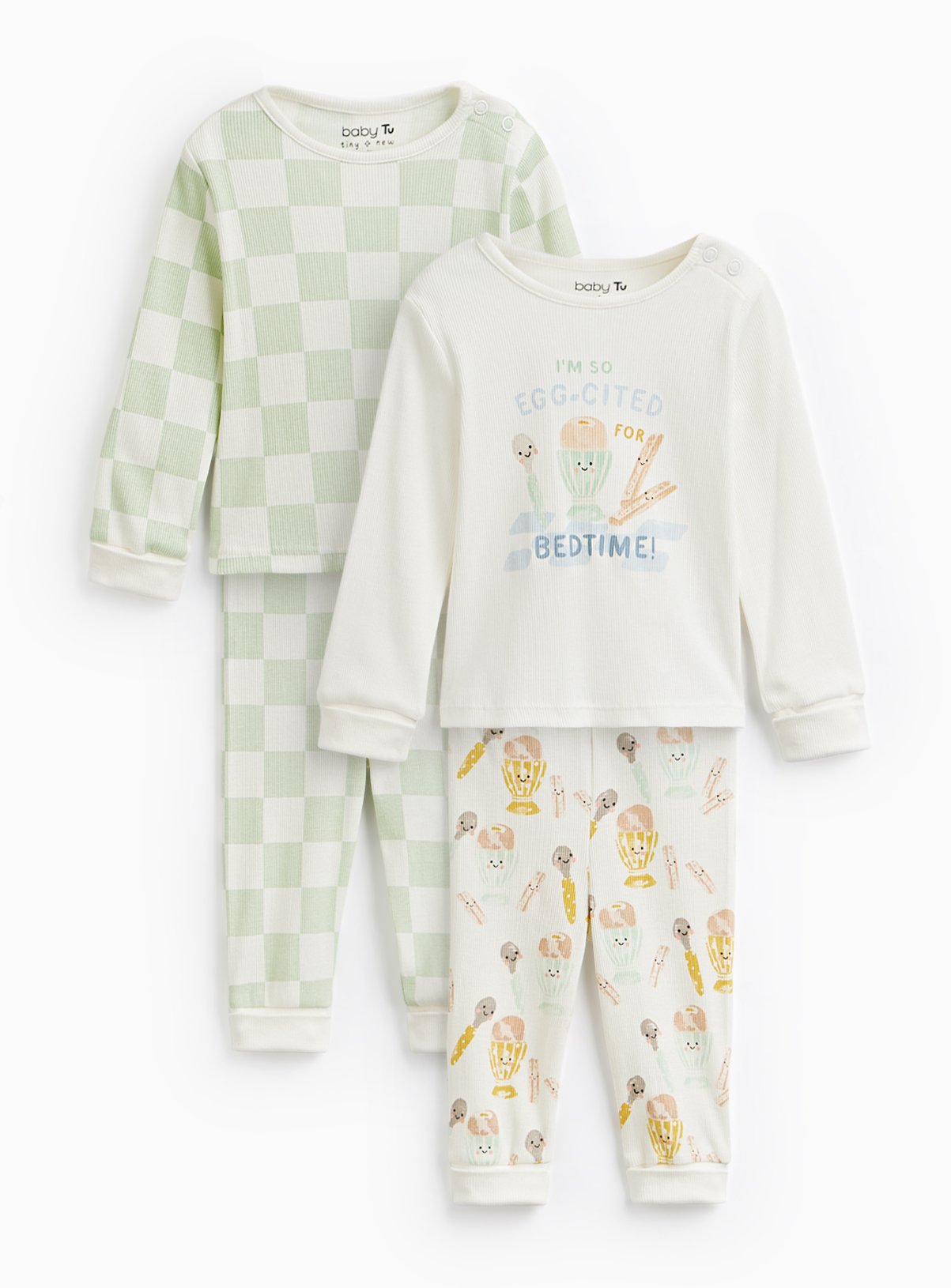 Eggscited Print Pyjamas Set 2 Pack 2-3 years