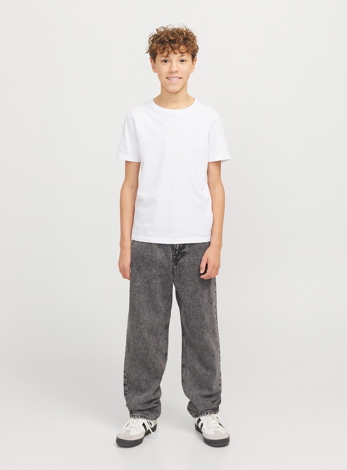 JACK & JONES JUNIOR Chris Relaxed Fit Jeans Grey 