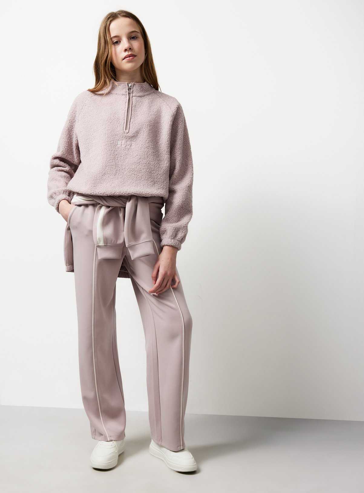 ELLE Pink Borg Half-Zip Fleece  8 years