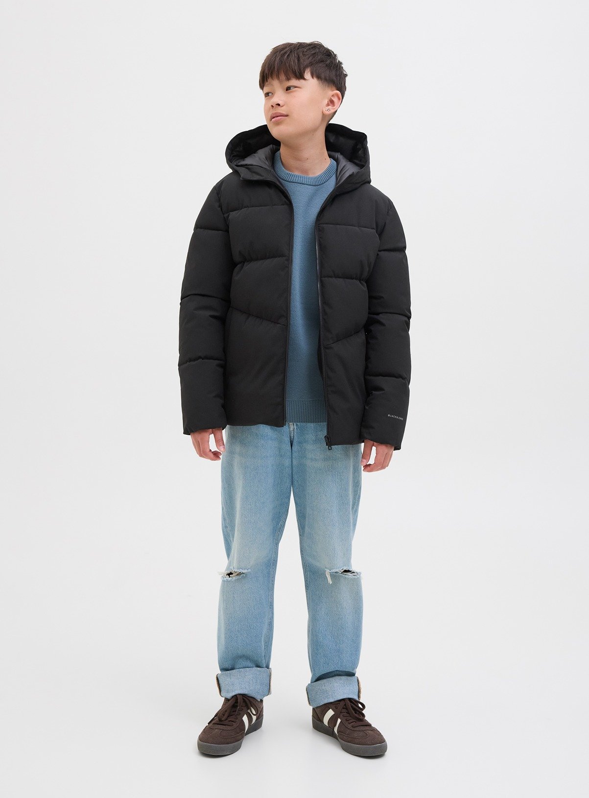 JACK And JONES JUNIOR Global Puffer Jacket Black 10 years