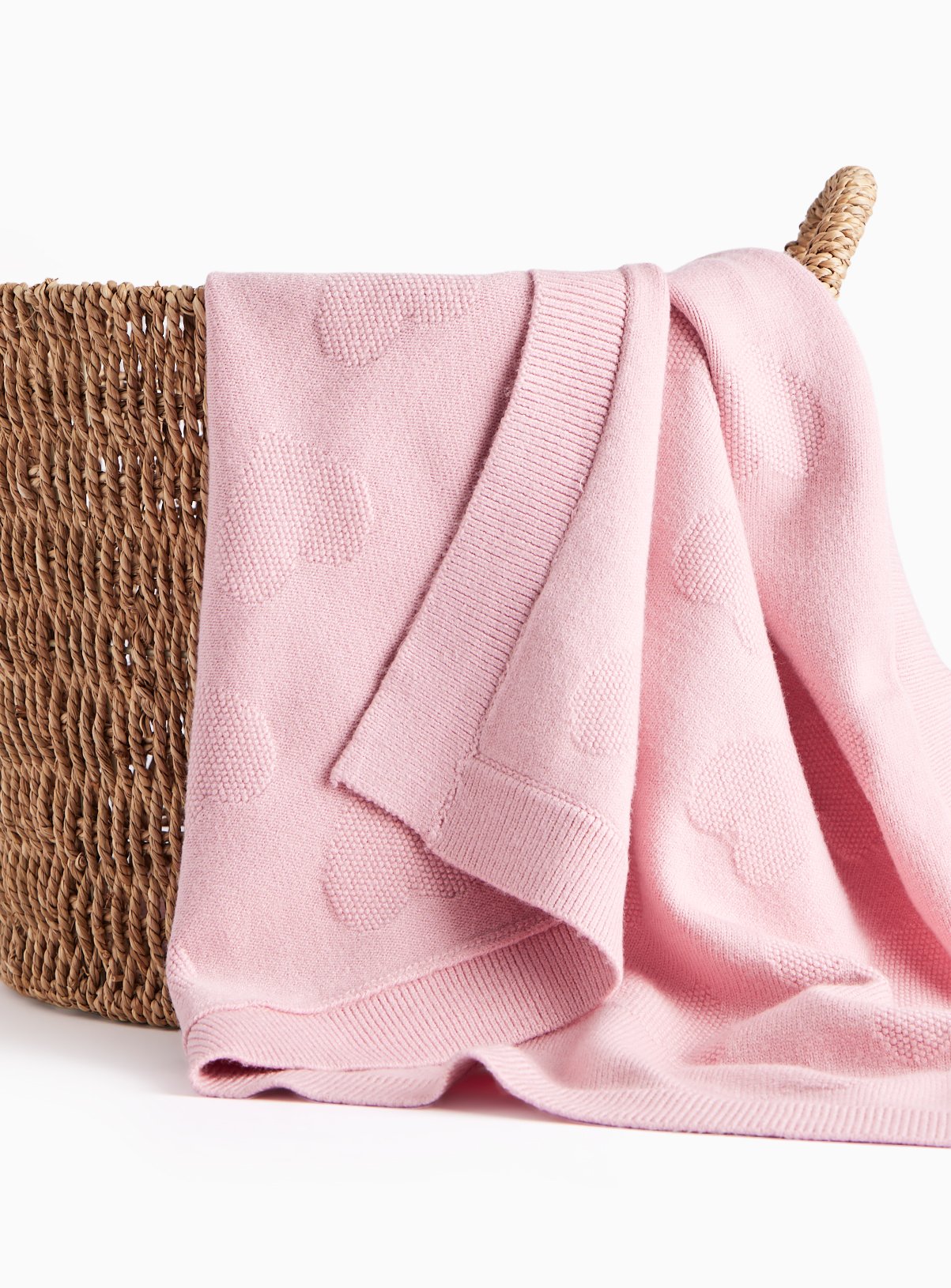 Pink Heart Blanket One Size