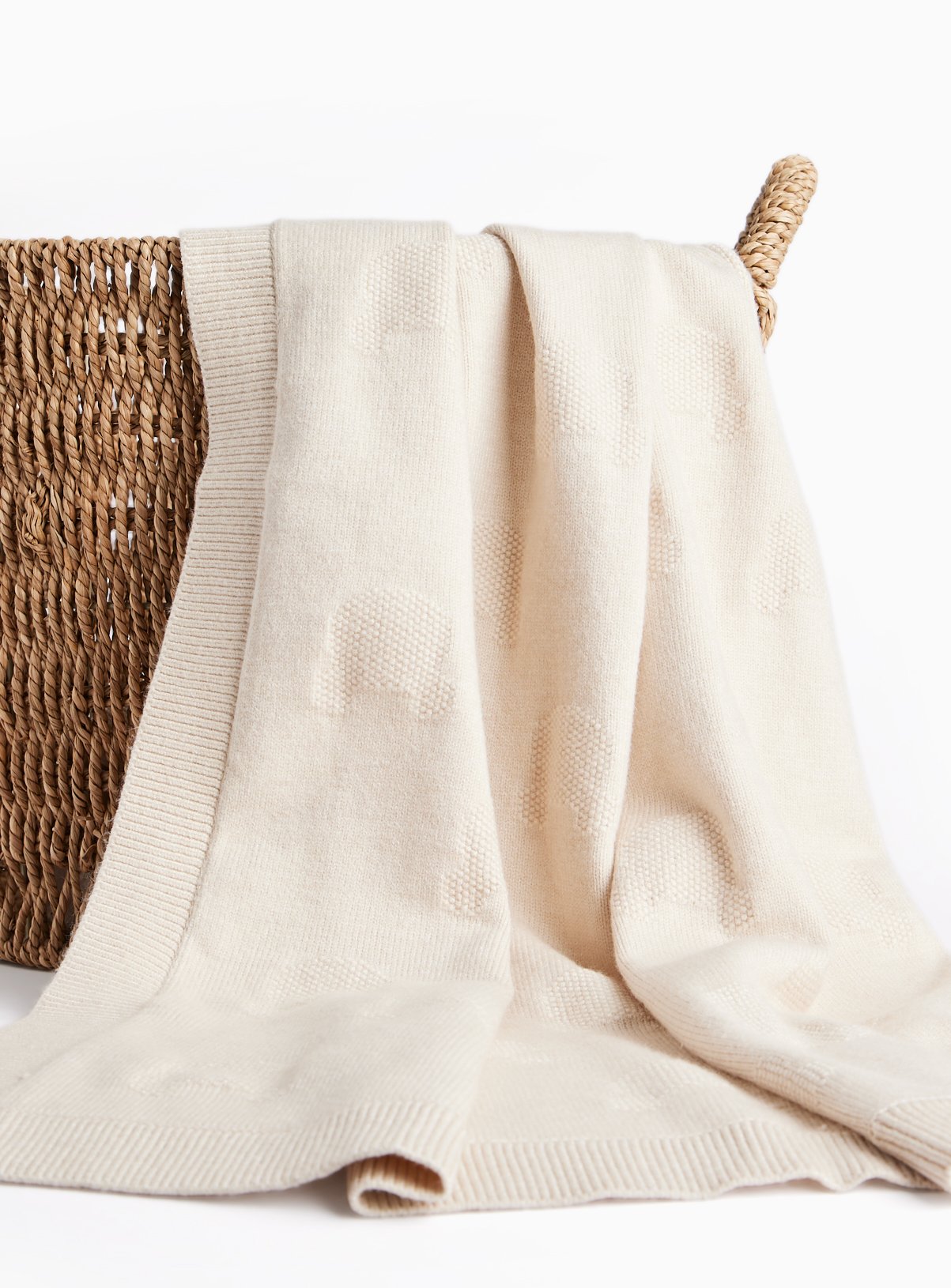 Unisex Beige Bear Blanket One Size