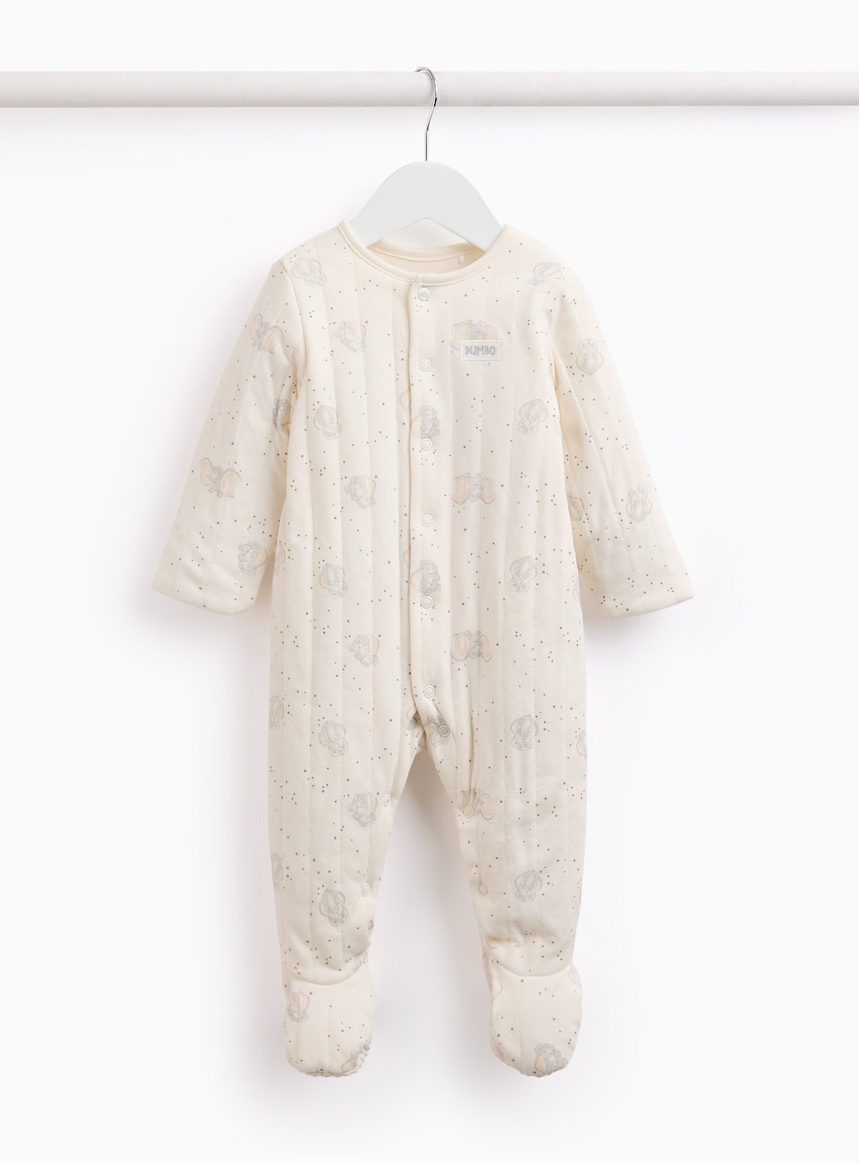 Dumbo Print Quilted 2.5 Tog Sleepsuit 