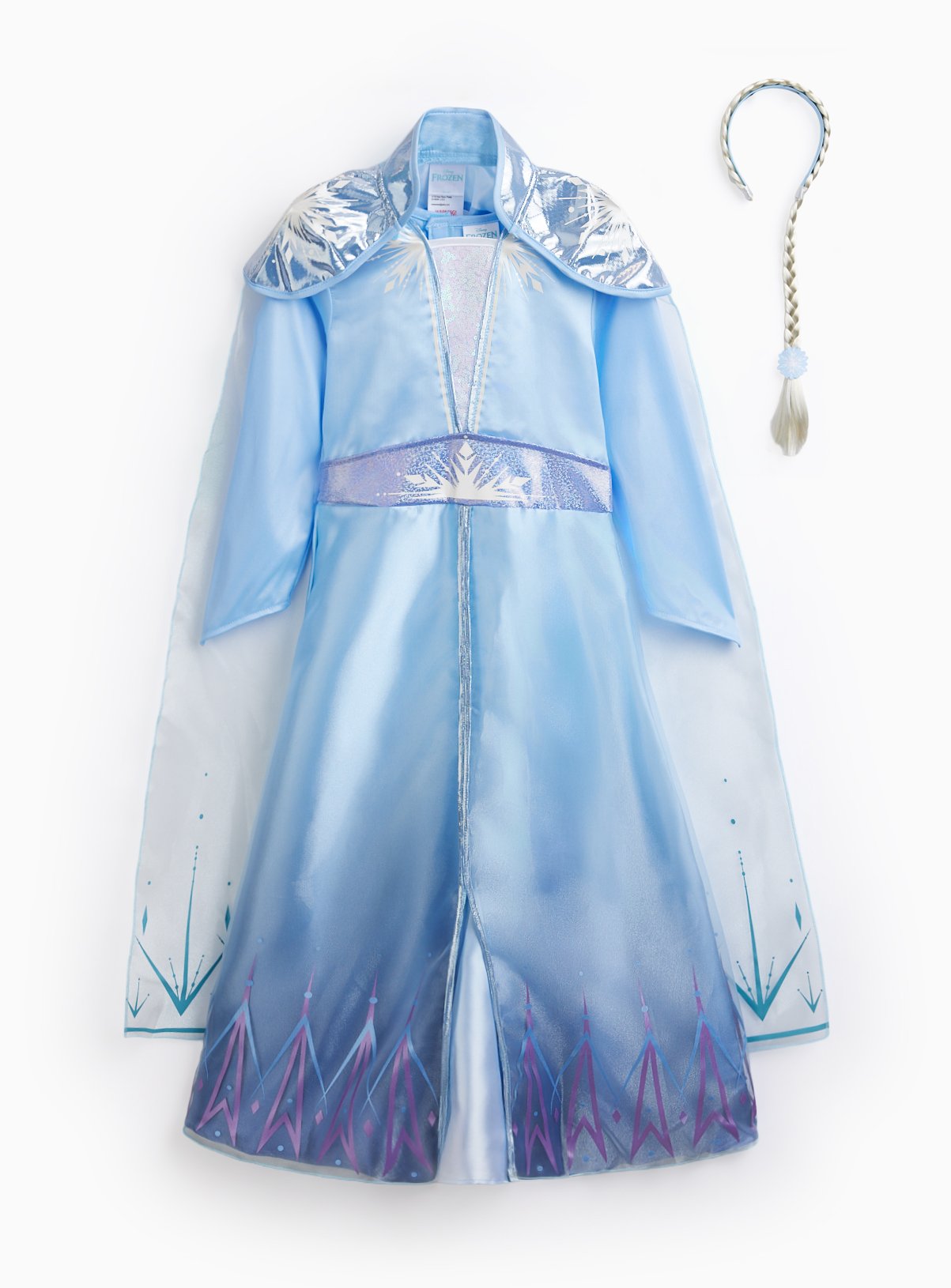 Blue Frozen Elsa Fancy Dress Costume 9-10 years