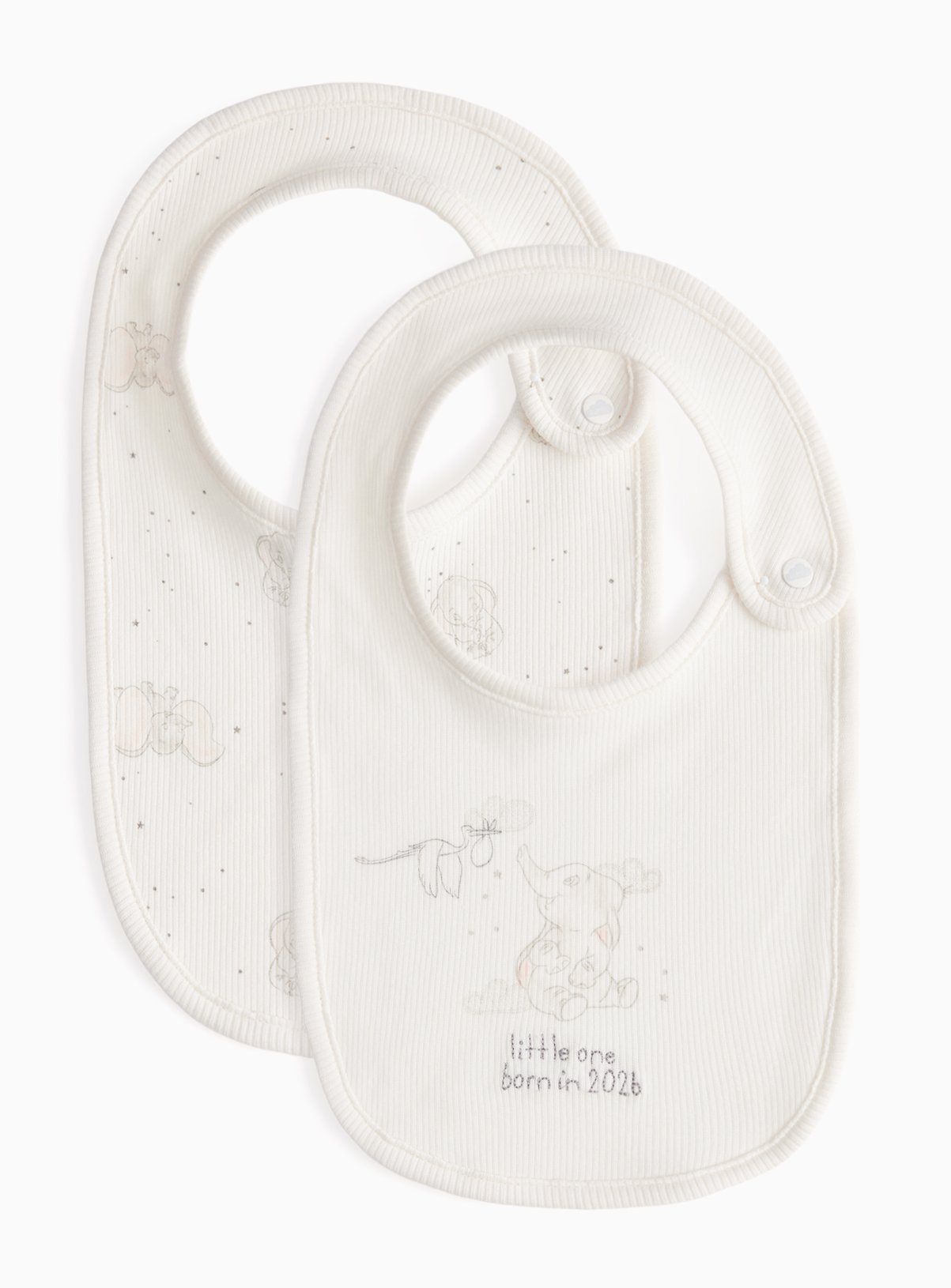 Dumbo Printed Bibs 2 Pack One Size