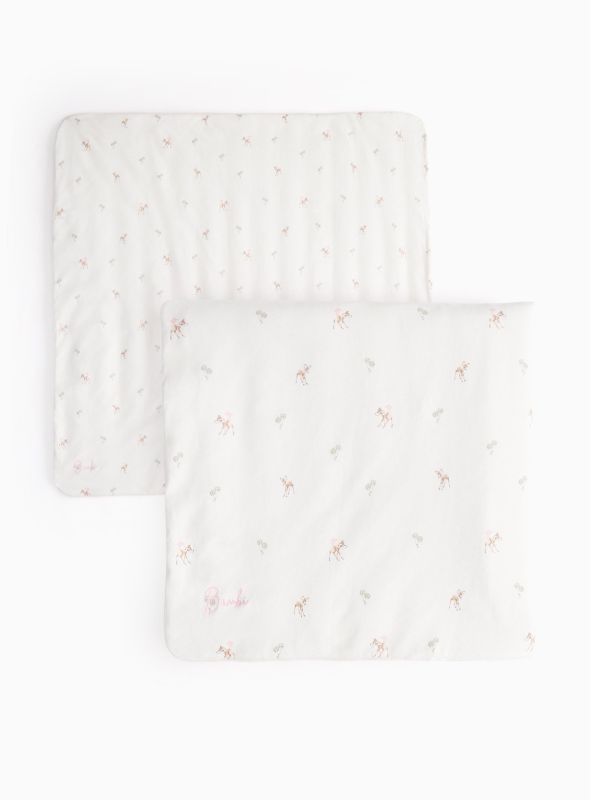 Cream Bambi Print Blanket One Size