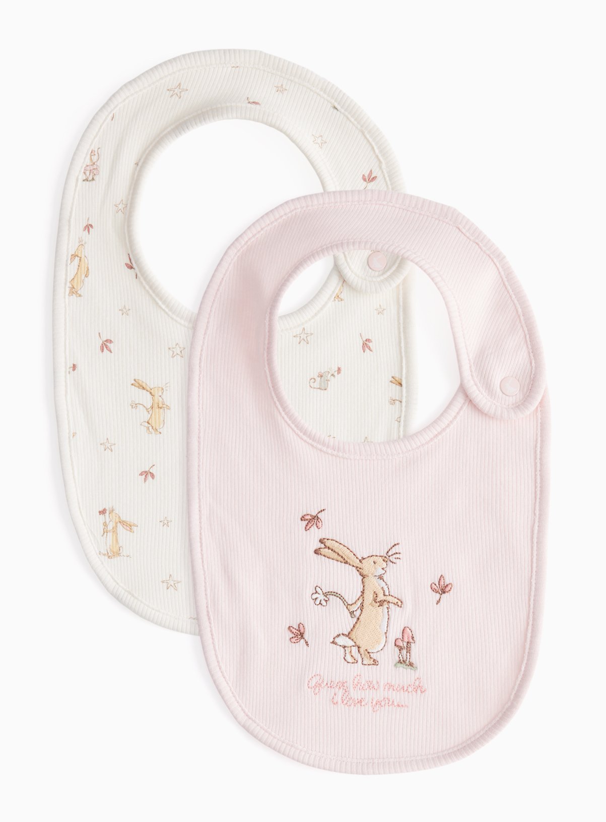Guess How Much I Love You Printed Bibs 2 Pack One Size