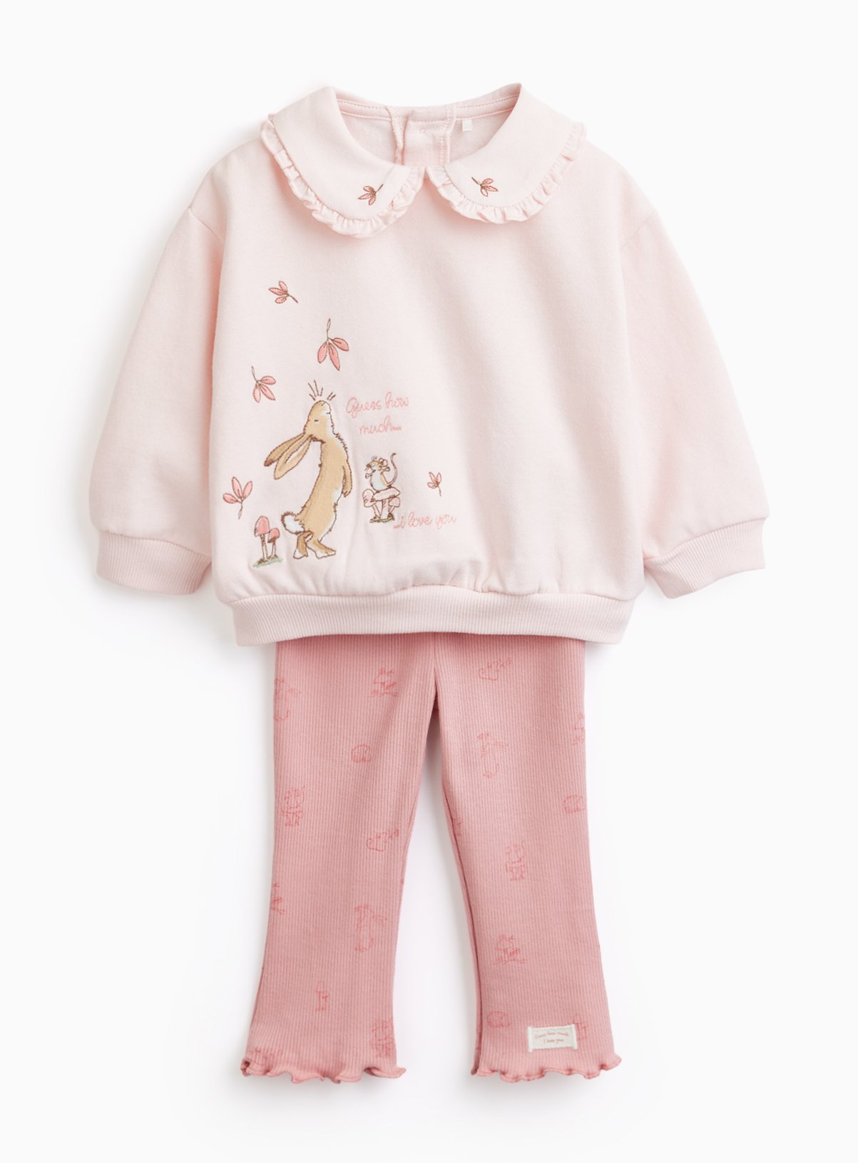 Pink Guess How Much I Love You Sweat & Leggings Set 6-9 months