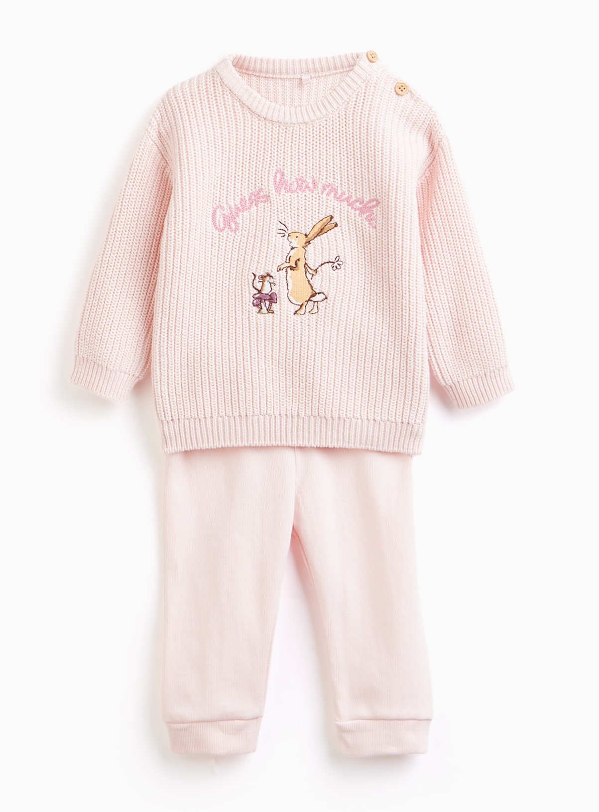 Lilac Guess How Much I Love You Knitted Set 