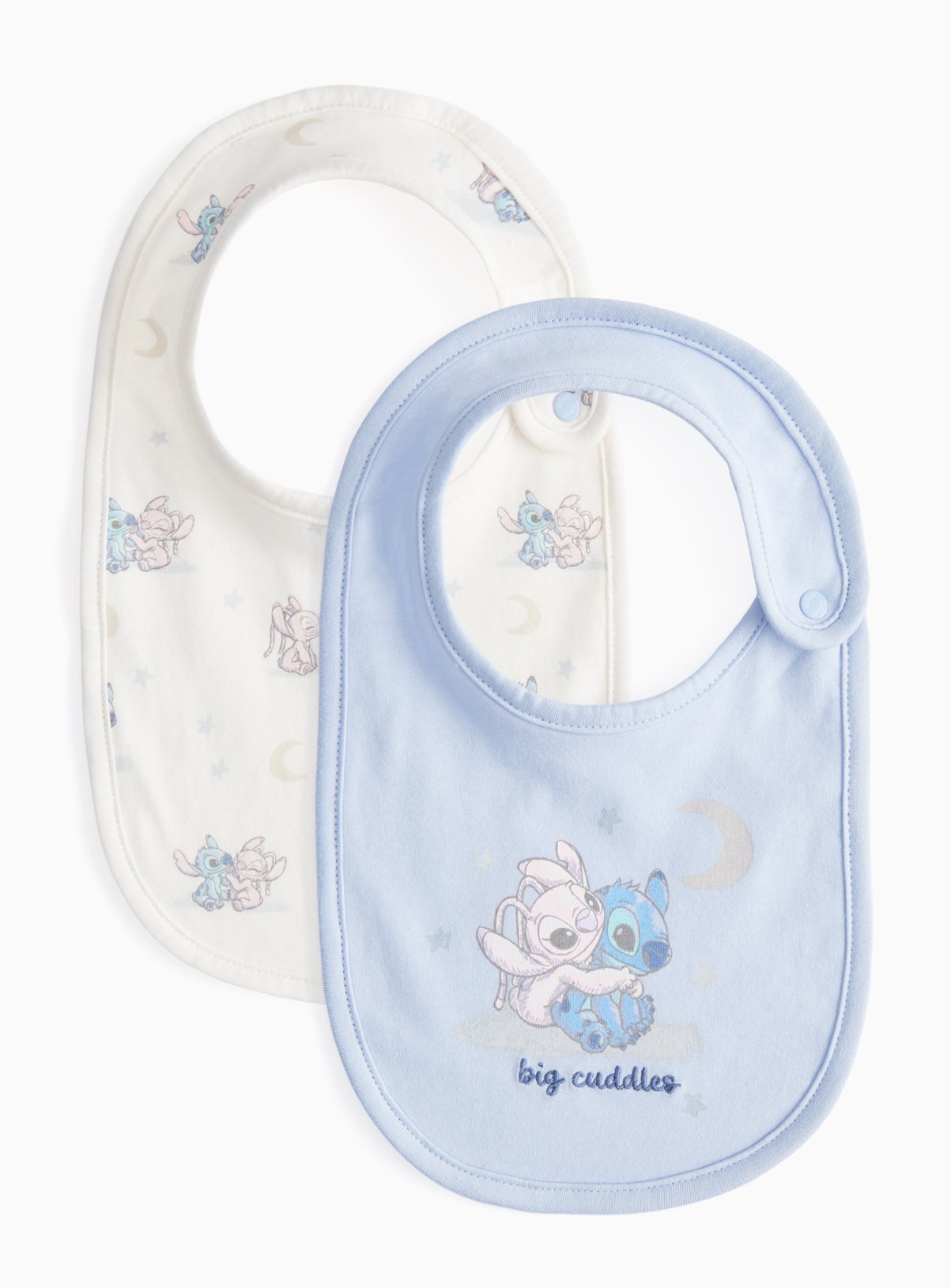 Lilo & Stitch Printed Bibs 2 Pack One Size