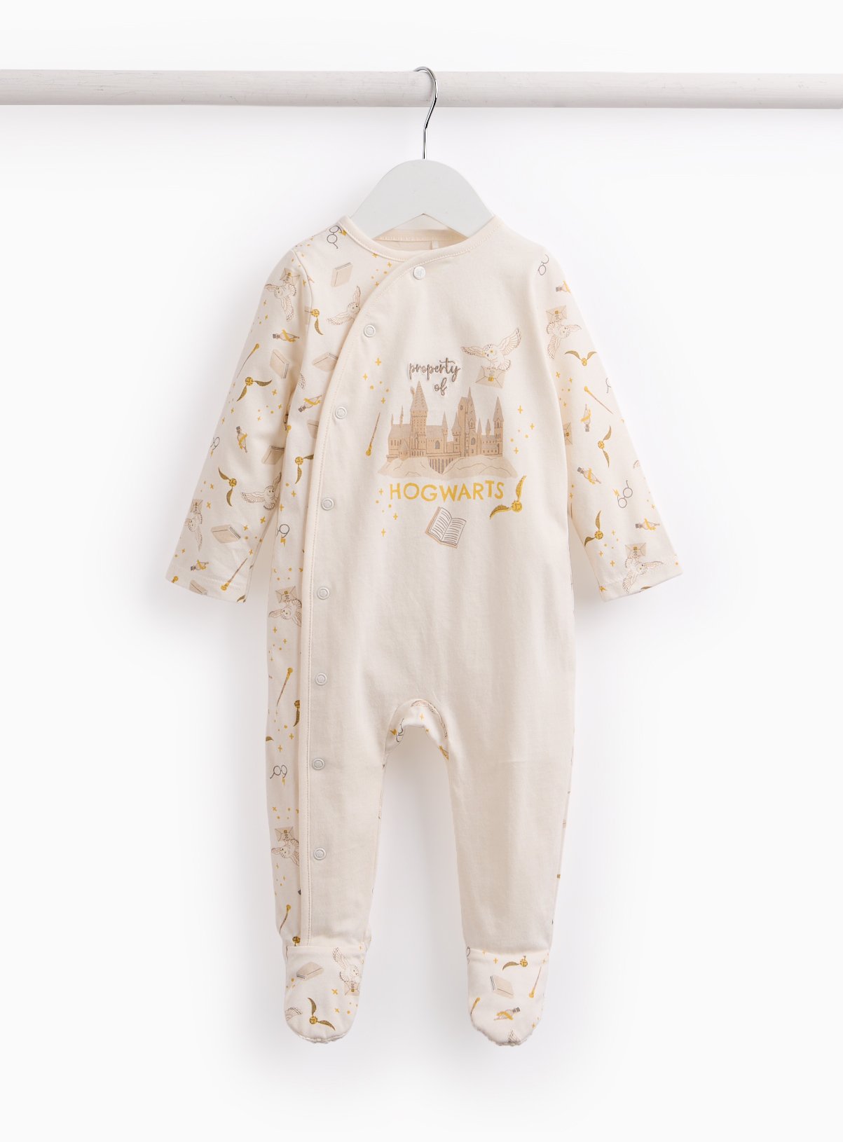 Cream Harry Potter Print Sleepsuit 12-18 months