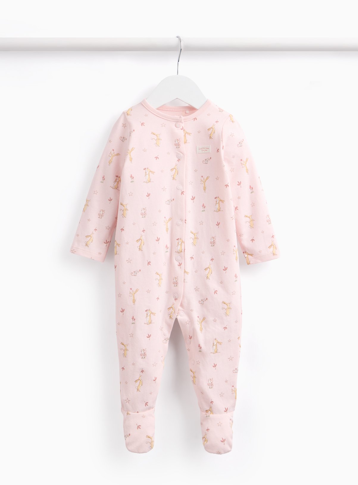 Pink Guess How Much I Love You Sleepsuit