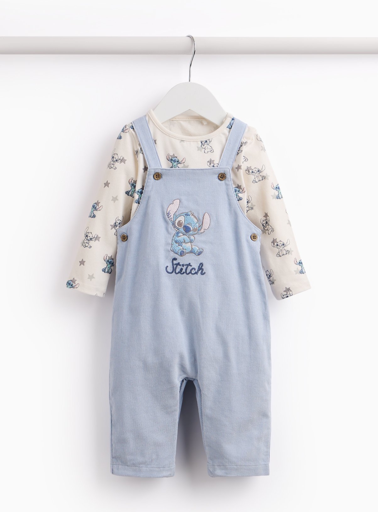 Blue Lilo & Stitch Dungaree Set 