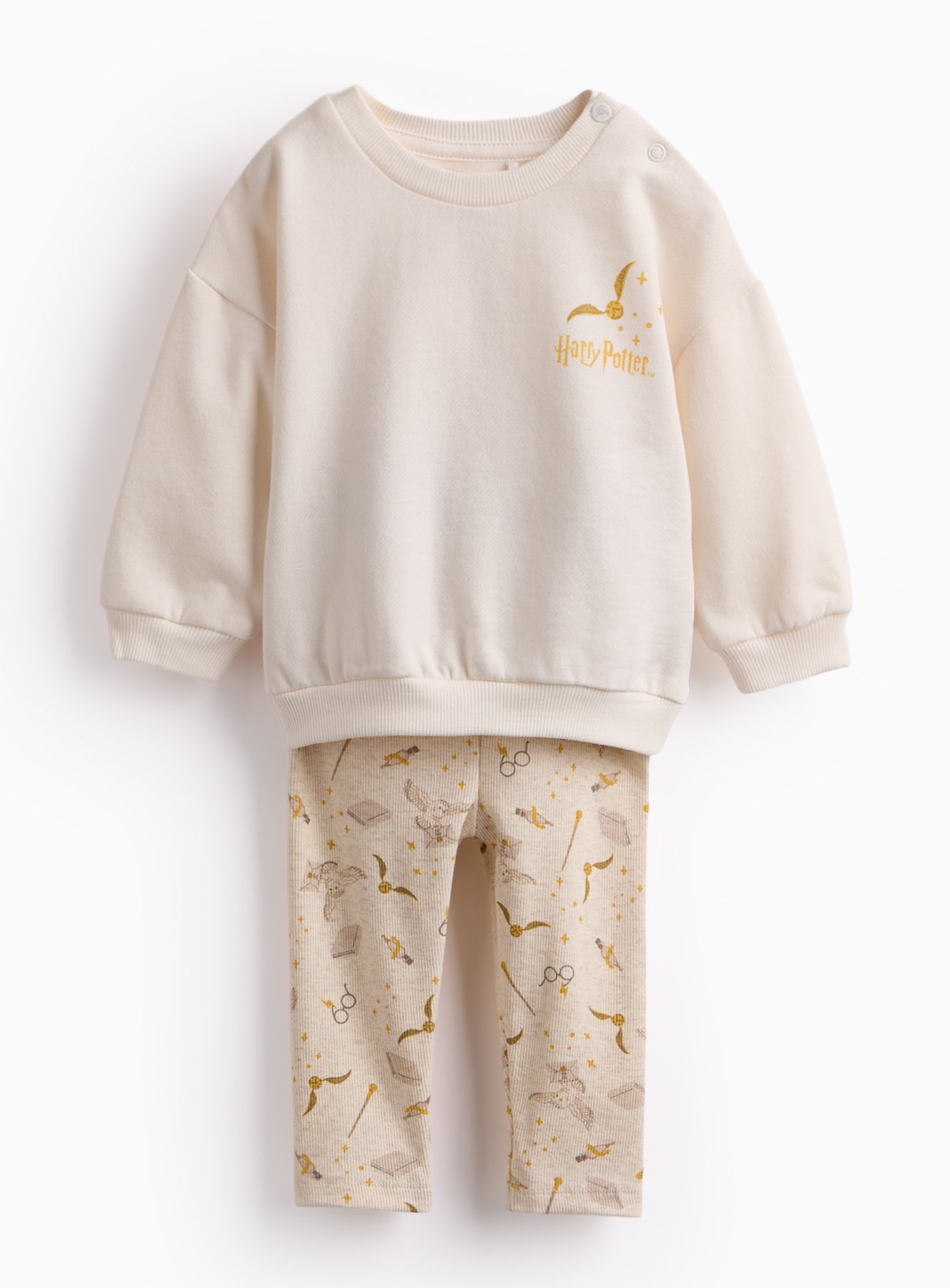 Cream Harry Potter Sweatshirt & Leggings Set 12-18 months