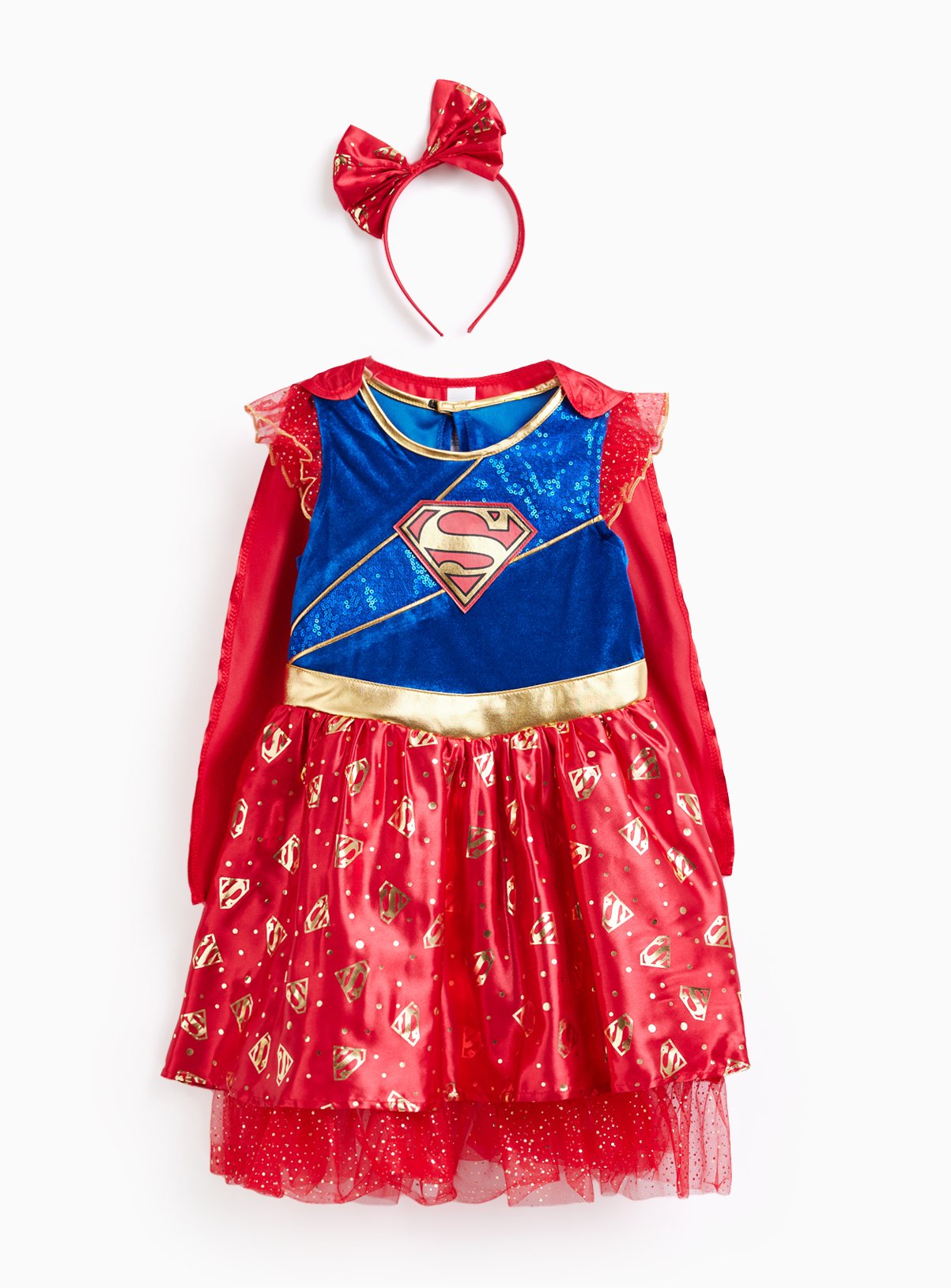 Super Girl Fancy Dress Costume 9-10 years