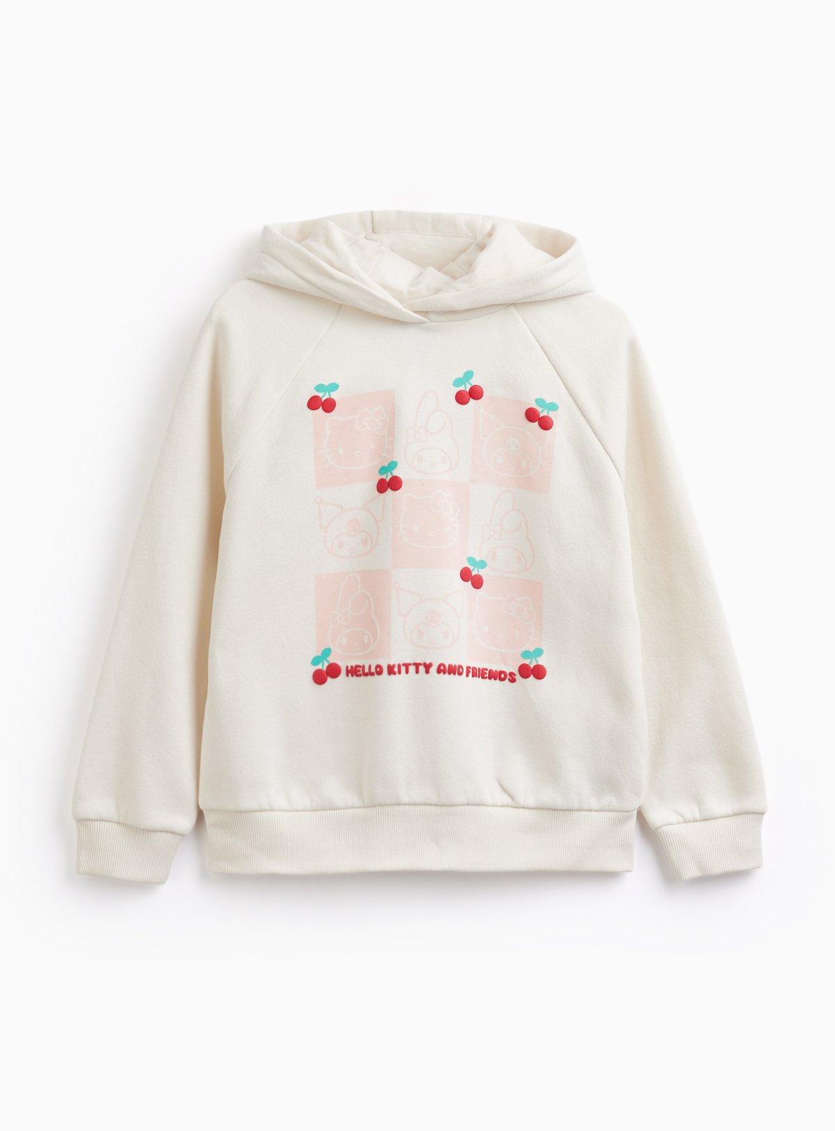 Cream Hello Kitty Graphic Hoodie 8 years