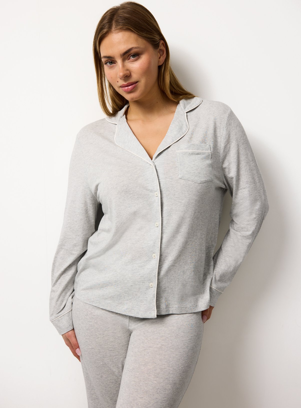 Grey Modal Traditional Pyjamas XXL