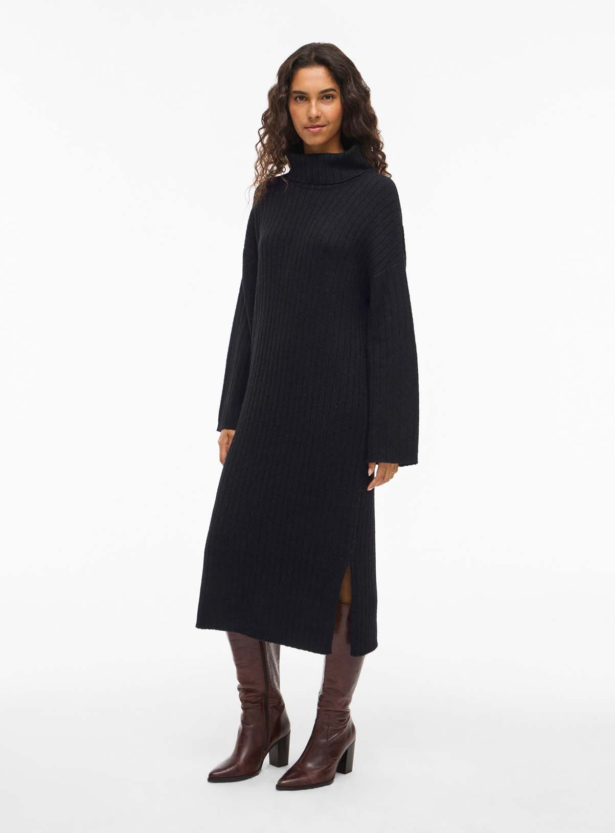 VILA Rollneck Long Sleeved Knit Dress