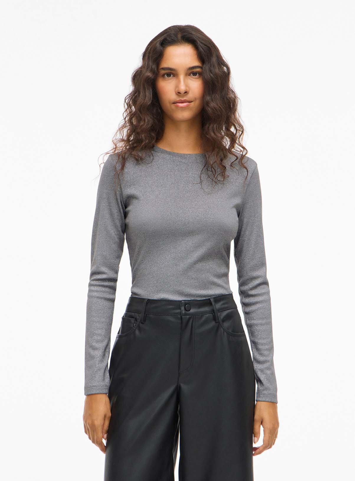 VILA Catrea Crew Neck Long Sleeved Top 
