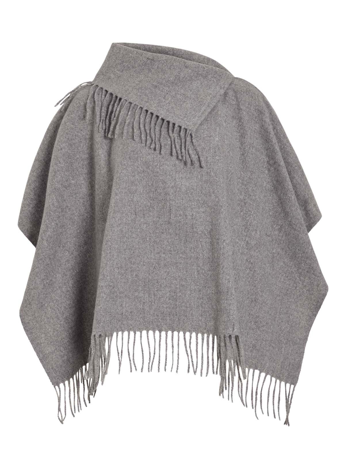 VILA Fjolira High Neck Poncho One Size