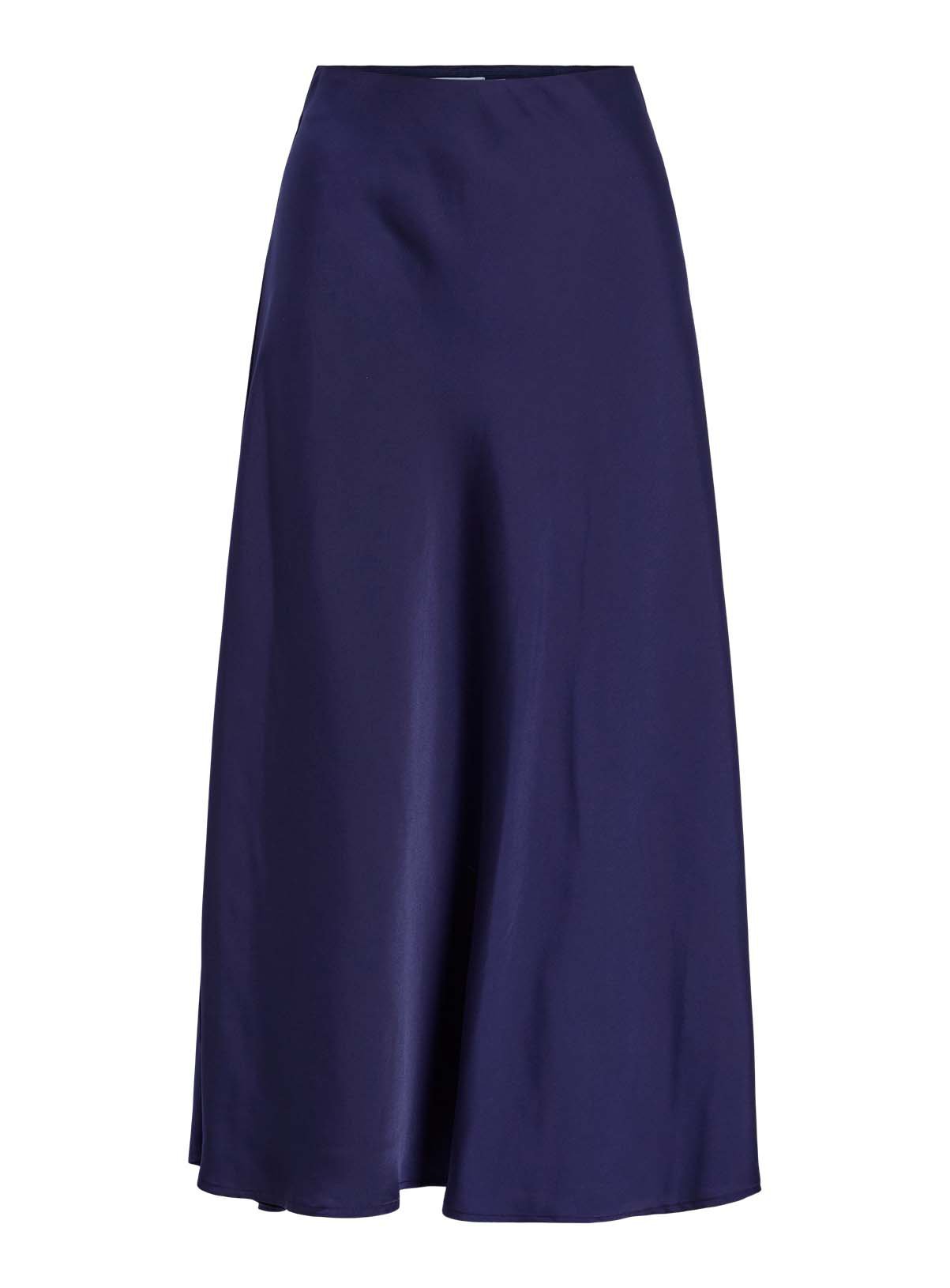 VILA Elmina High Waist Satin Midi Skirt 16