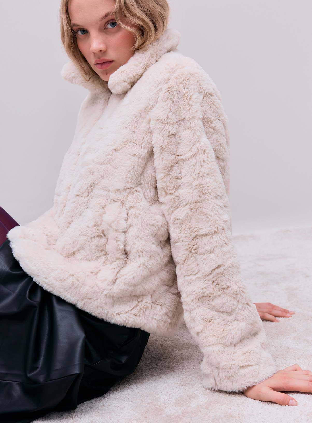 VILA Dorte Faux Fur Long Sleeved Jacket 