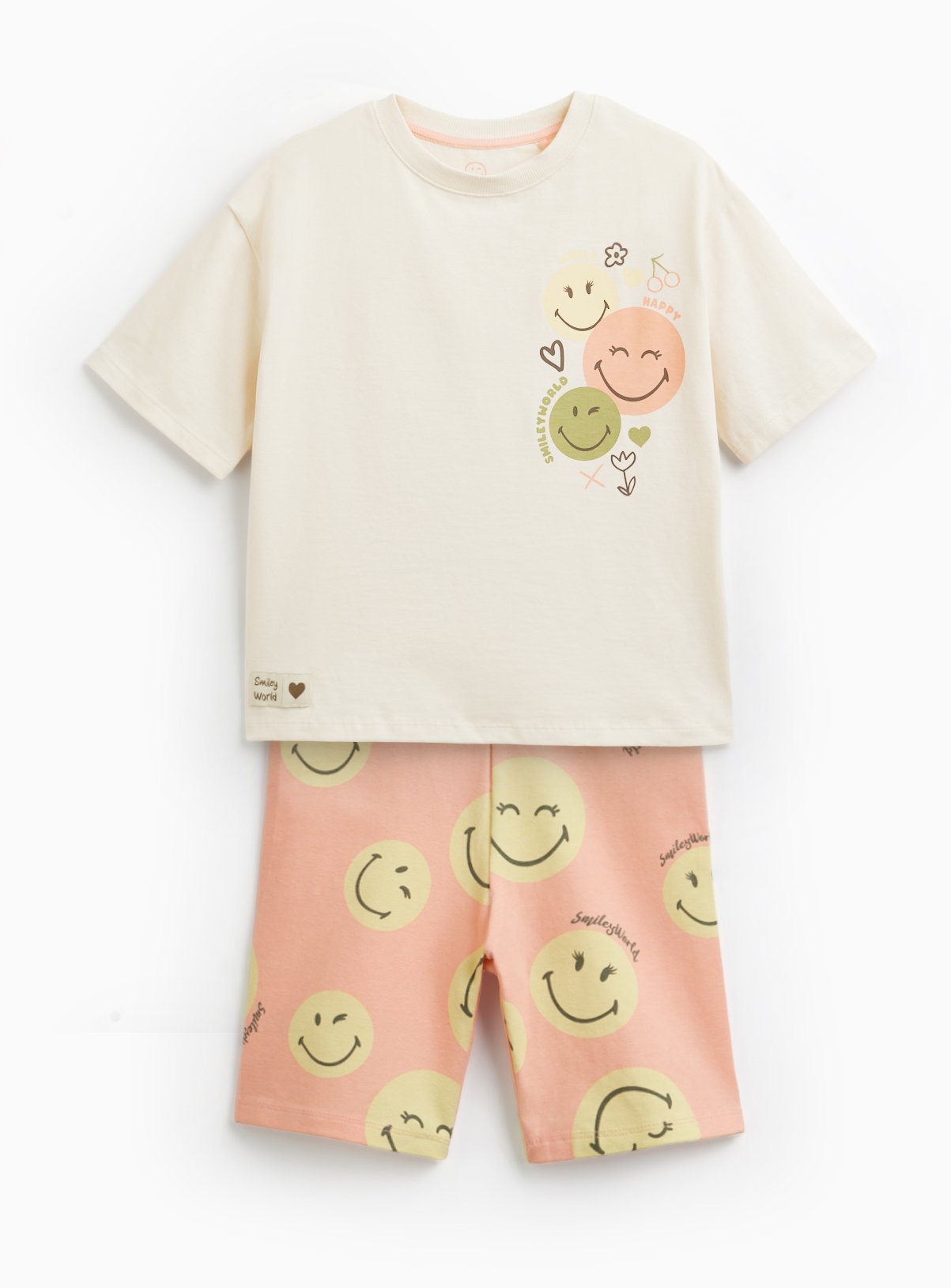 Smiley World Graphic Tee & Trousers Set