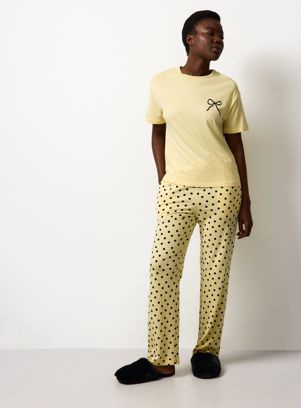 Yellow Bow Modal T-Shirt